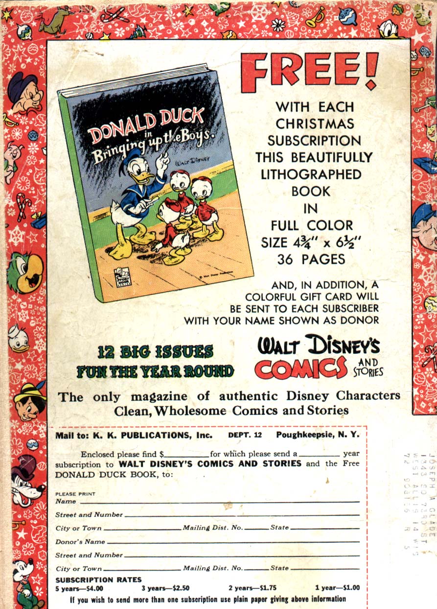 Read online Walt Disney's Comics and Stories comic -  Issue #123 - 52