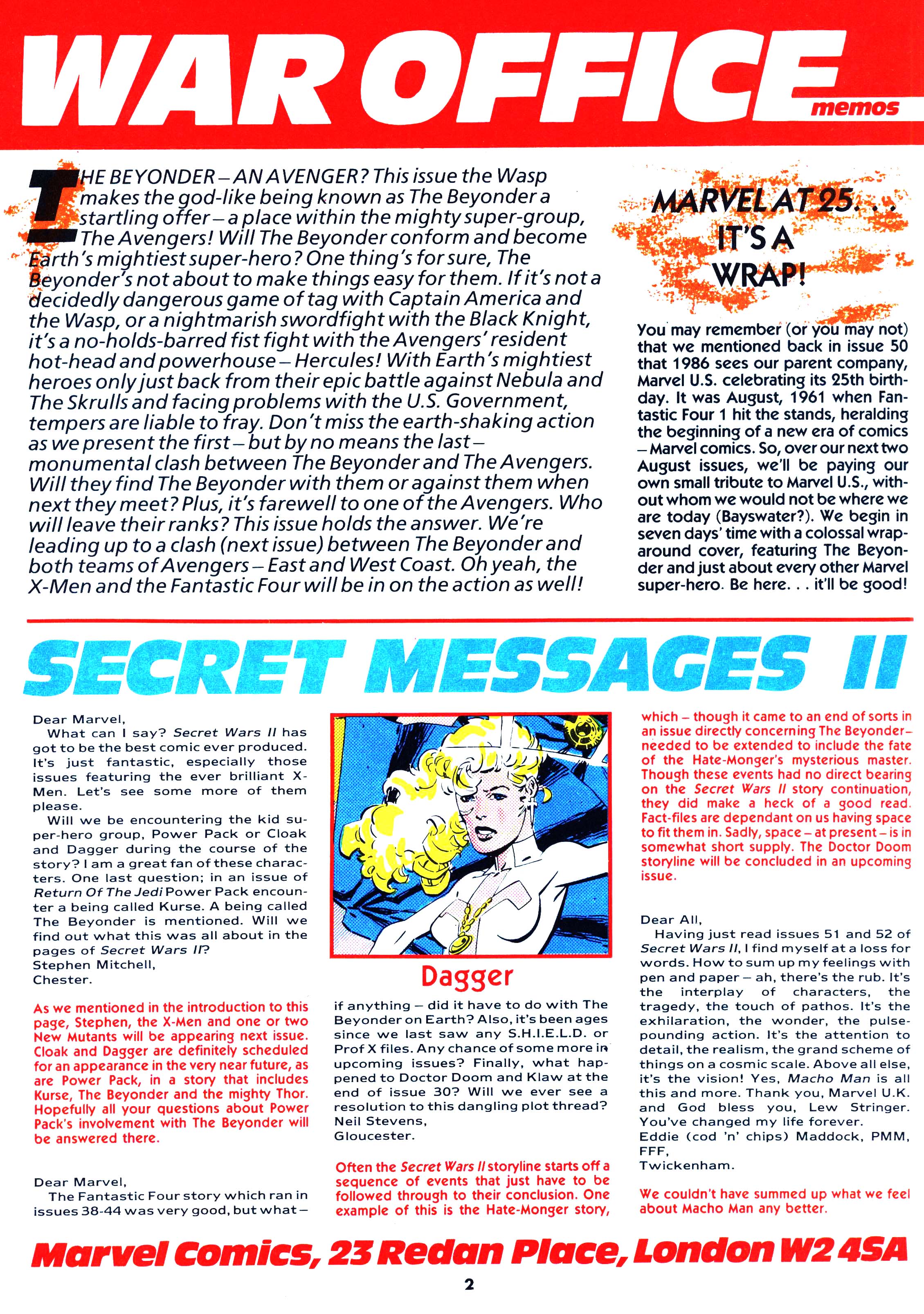 Read online Secret Wars (1985) comic -  Issue #59 - 2