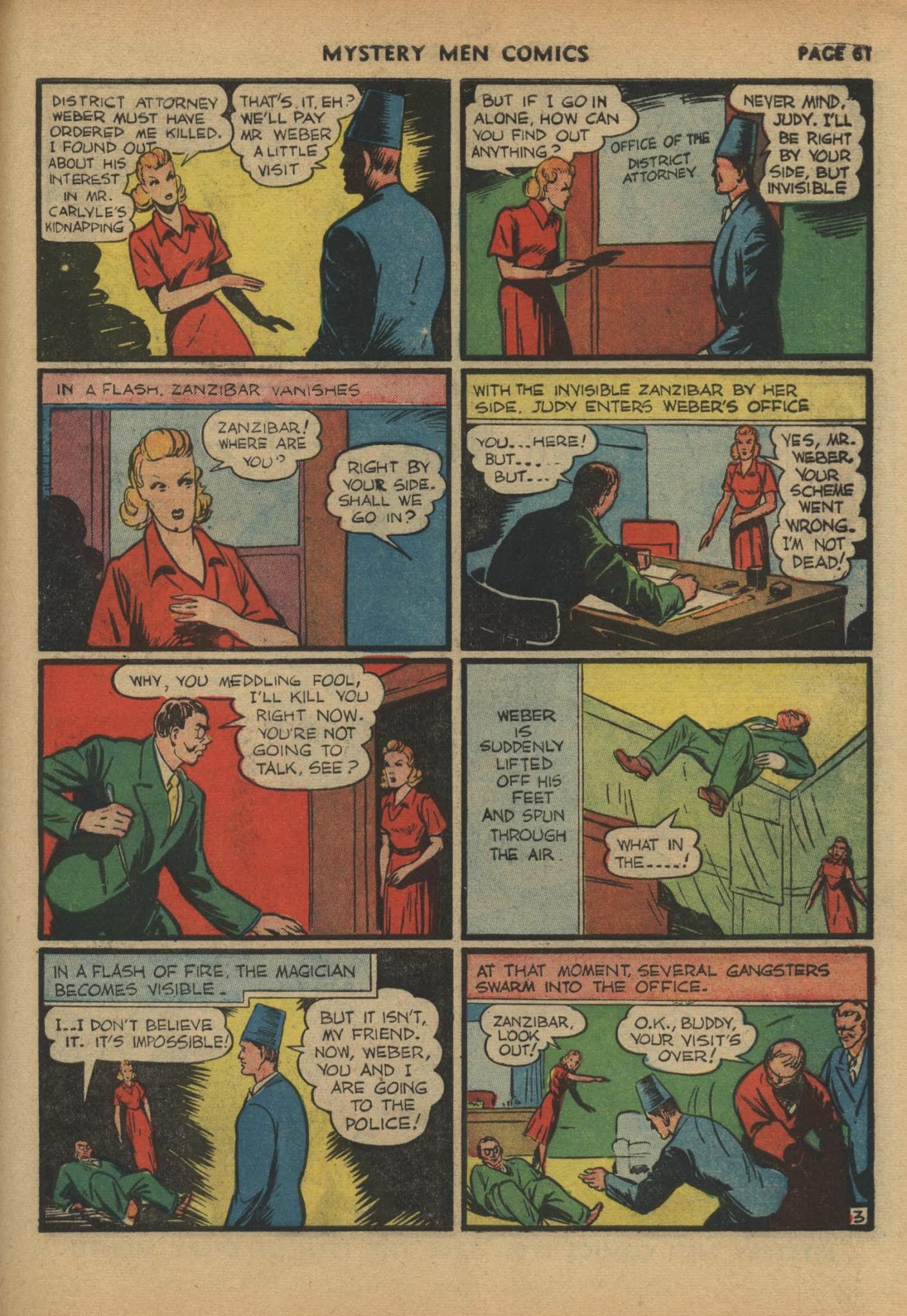Read online Mystery Men Comics comic -  Issue #17 - 63