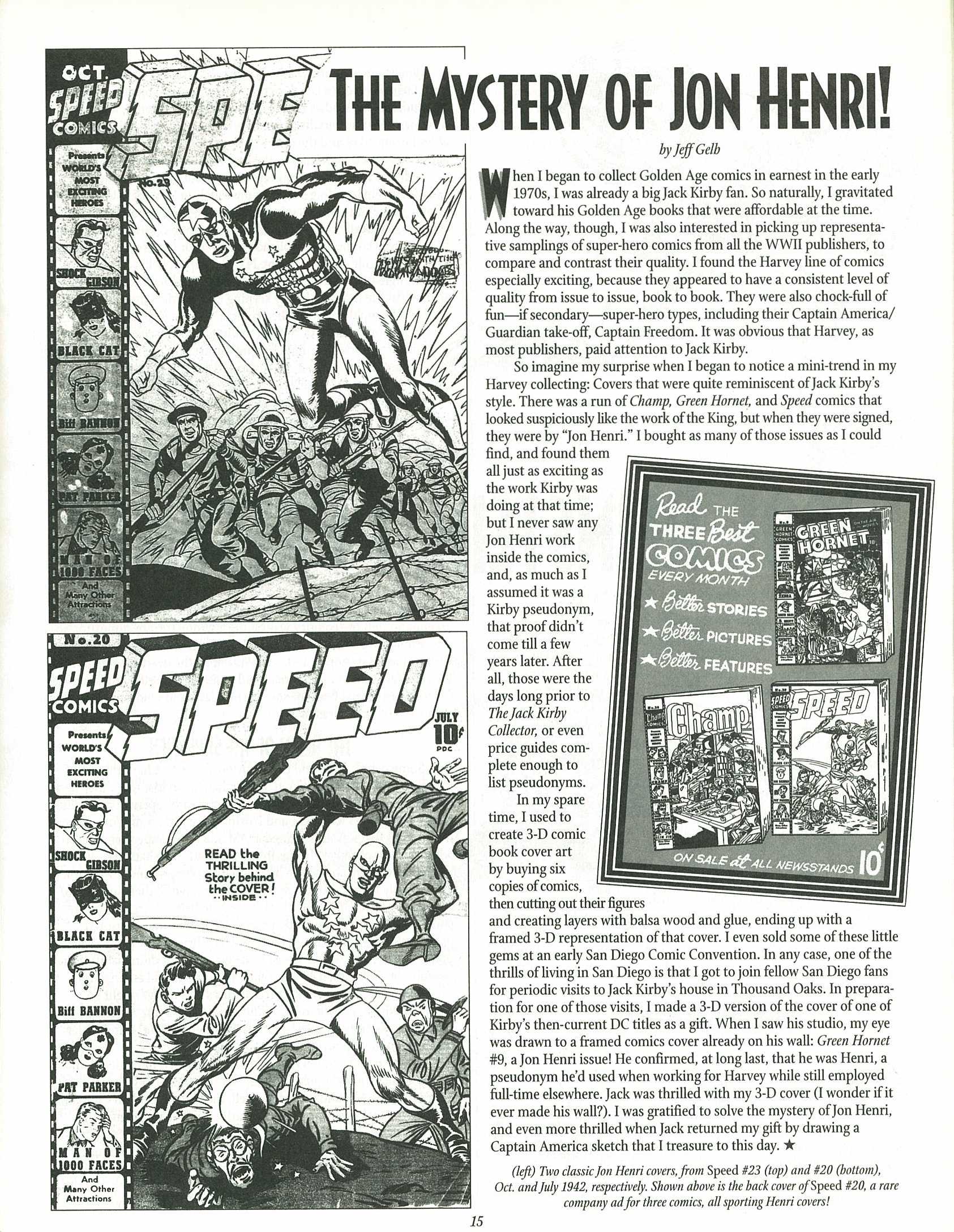 Read online The Jack Kirby Collector comic -  Issue #25 - 15