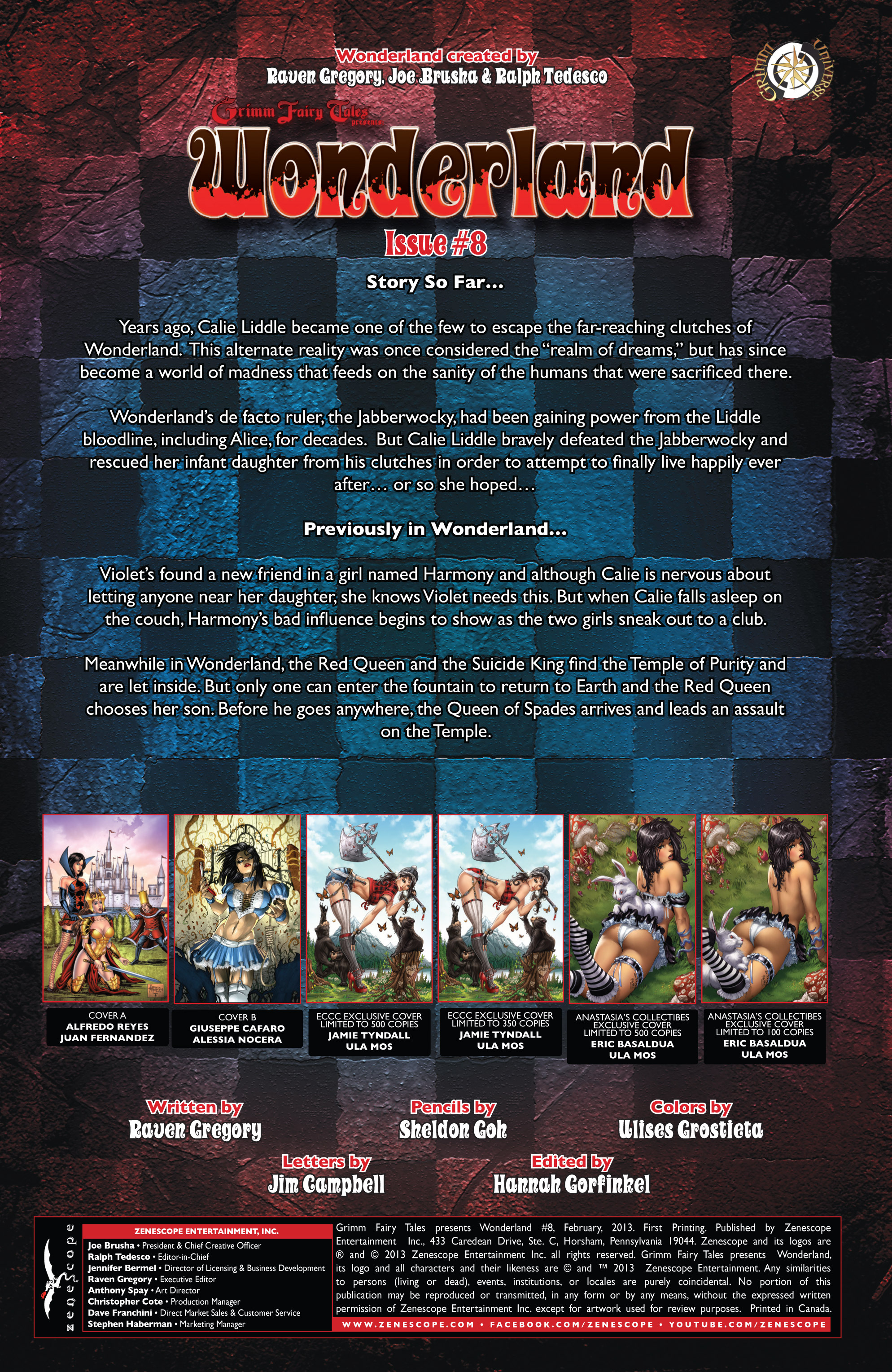 Read online Grimm Fairy Tales presents Wonderland comic -  Issue #8 - 2
