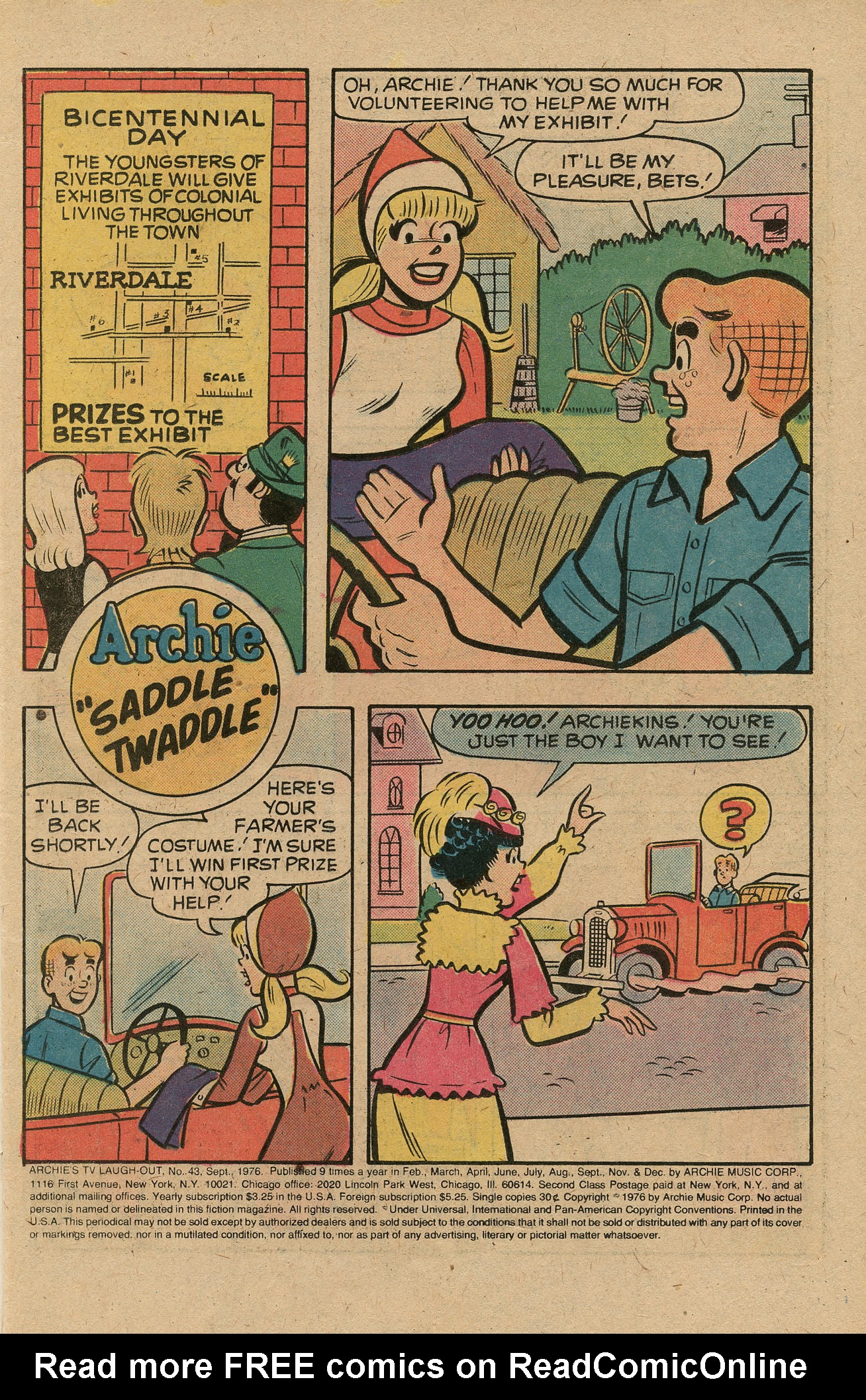 Read online Archie's TV Laugh-Out comic -  Issue #43 - 3