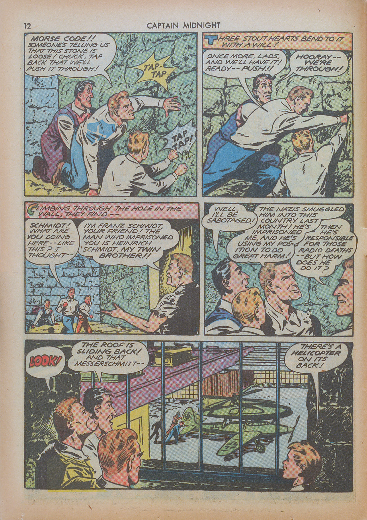 Read online Captain Midnight (1942) comic -  Issue #8 - 12
