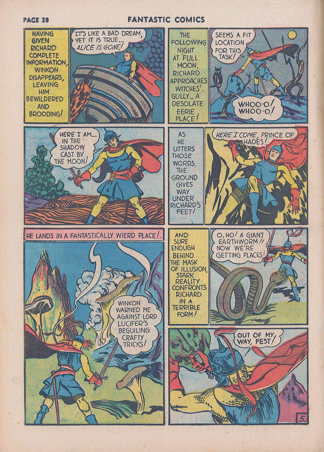 Read online Fantastic Comics comic -  Issue #16 - 39