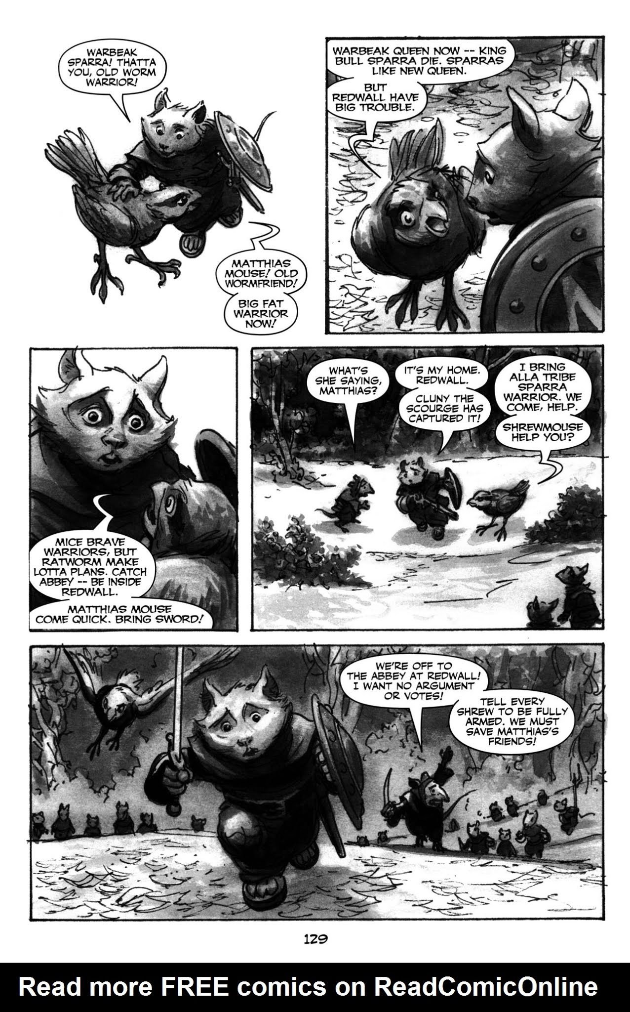 Read online Redwall: The Graphic Novel comic -  Issue # TPB - 134
