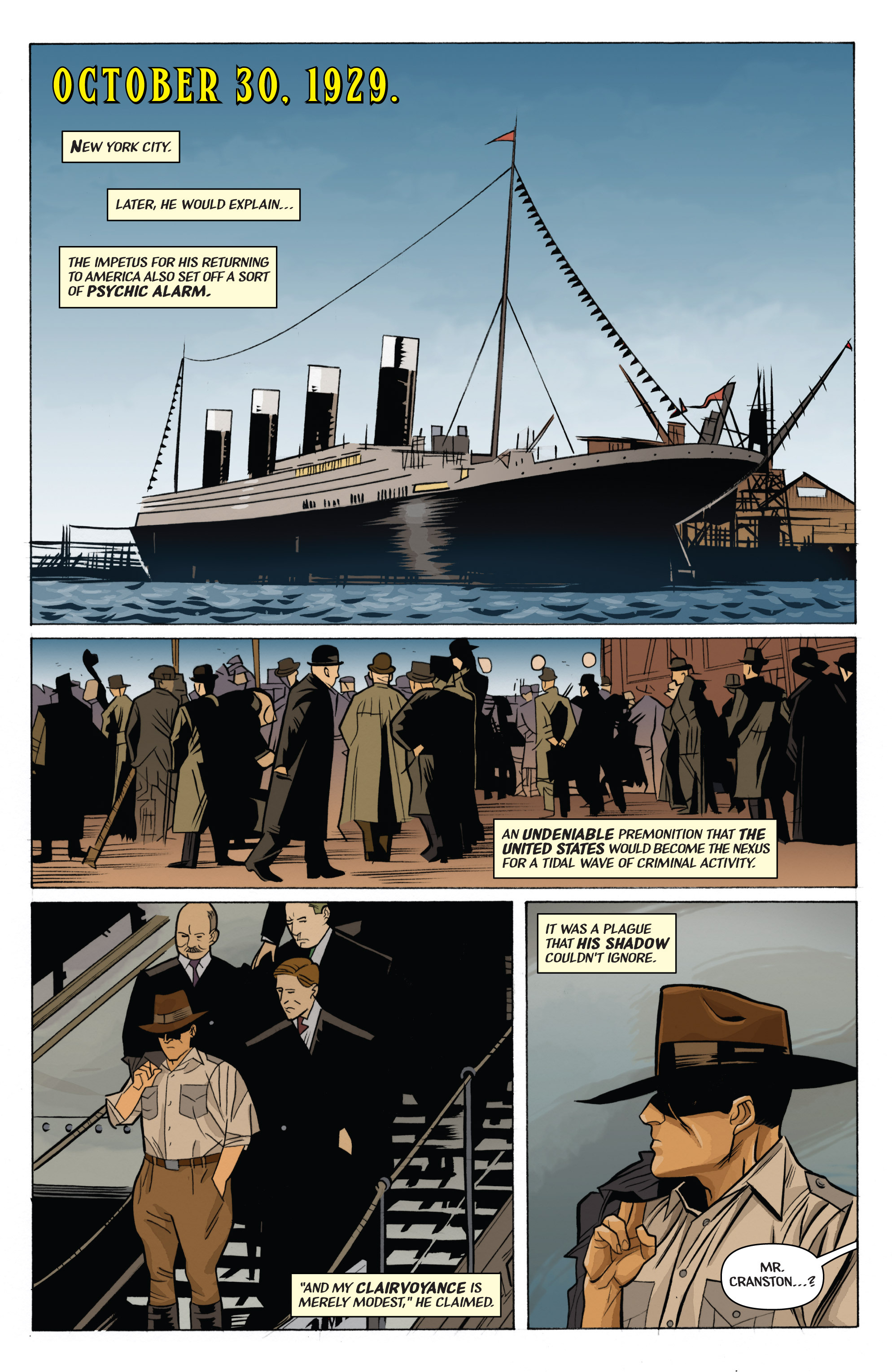 Read online The Shadow: Year One comic -  Issue #1 - 11