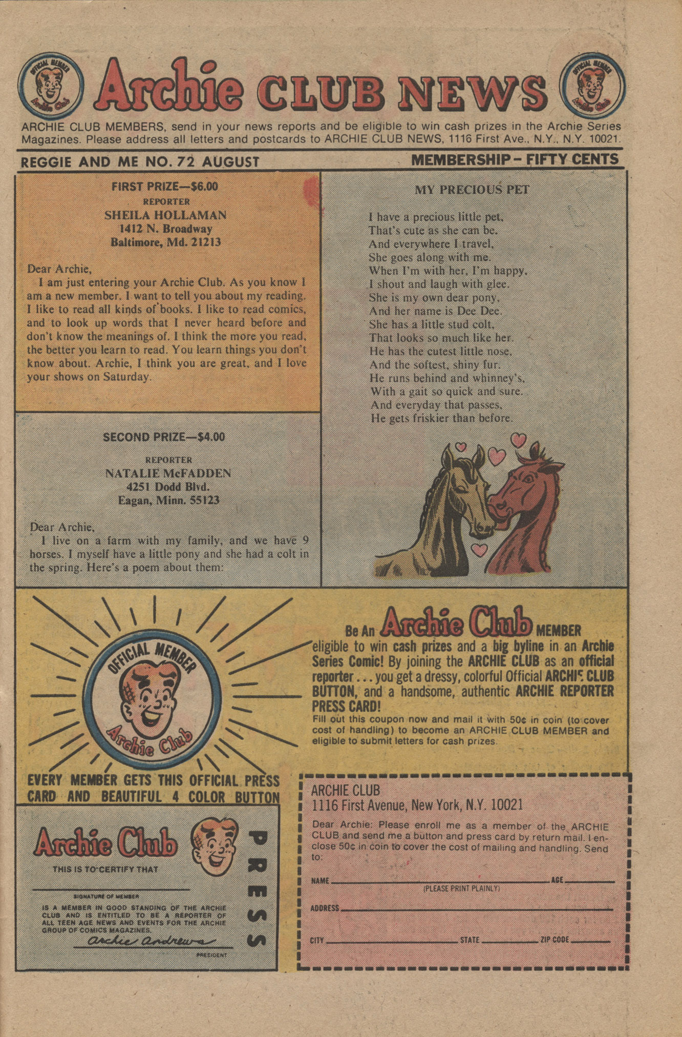 Read online Reggie and Me (1966) comic -  Issue #72 - 26