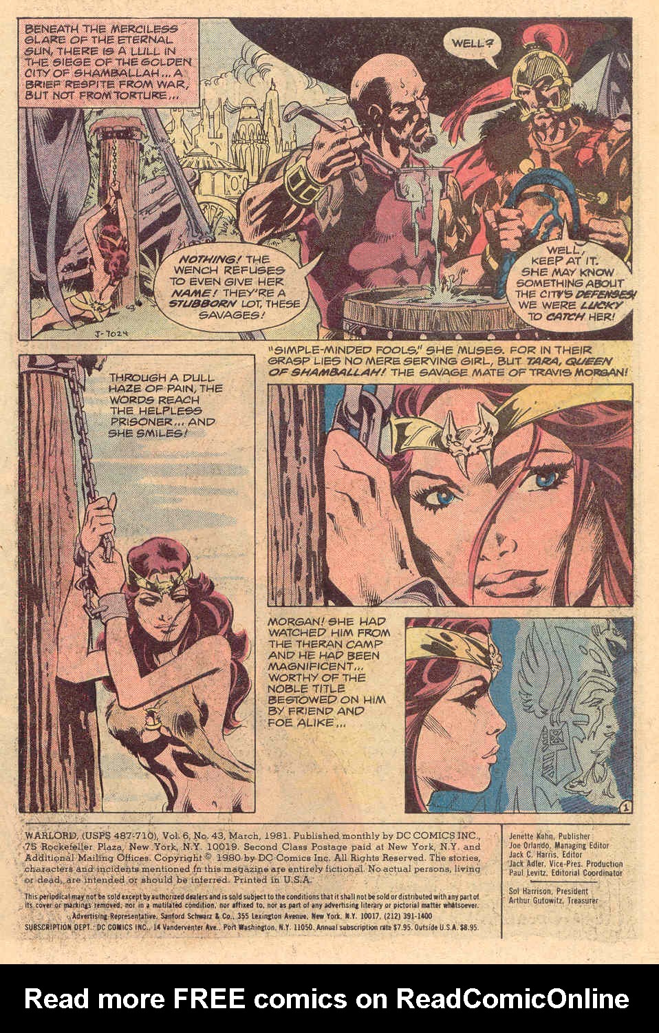Read online Warlord (1976) comic -  Issue #43 - 2