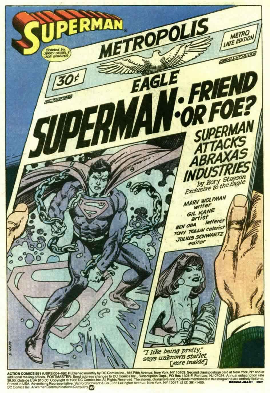 Read online Action Comics (1938) comic -  Issue #551 - 2