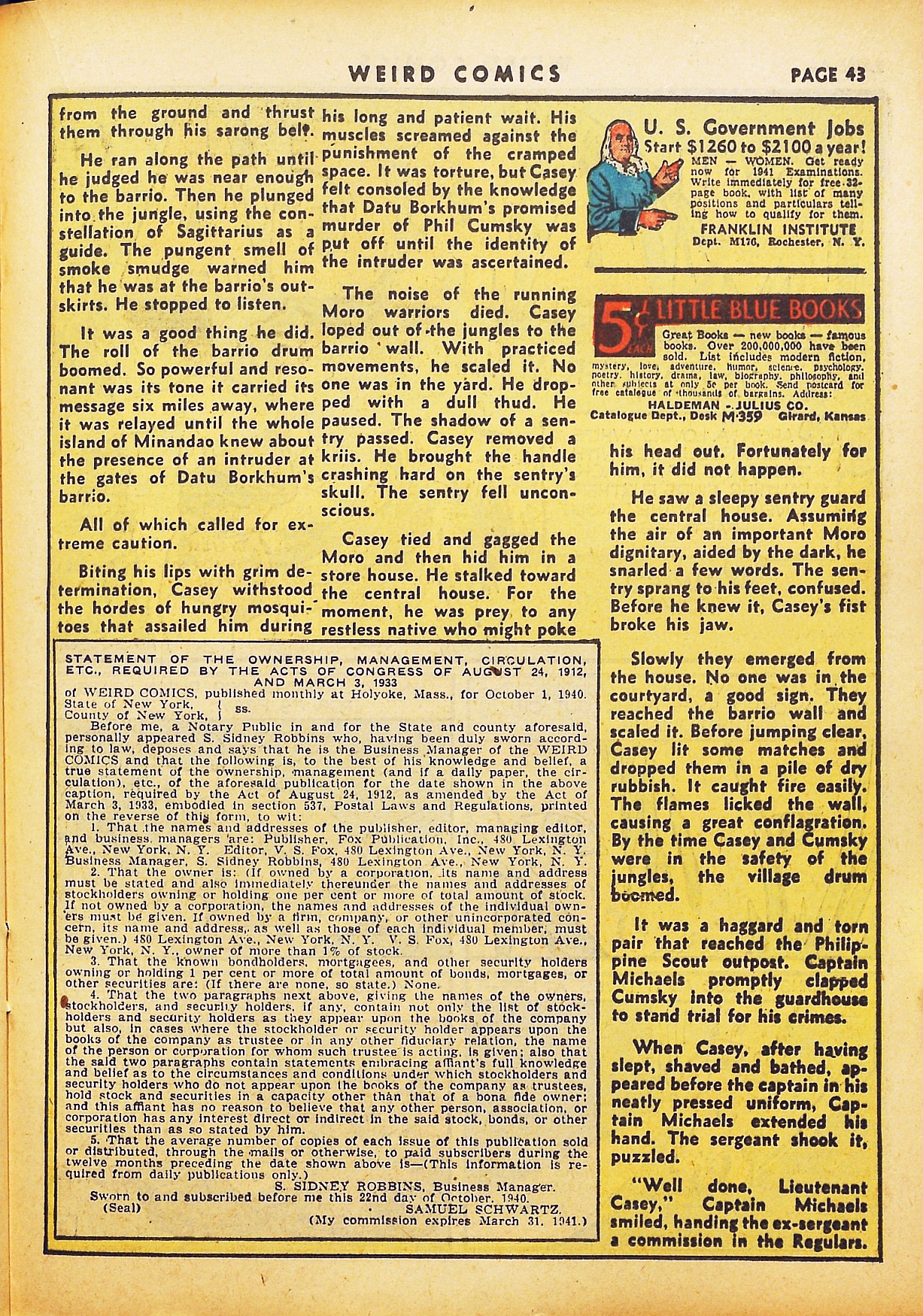 Read online Weird Comics comic -  Issue #12 - 44