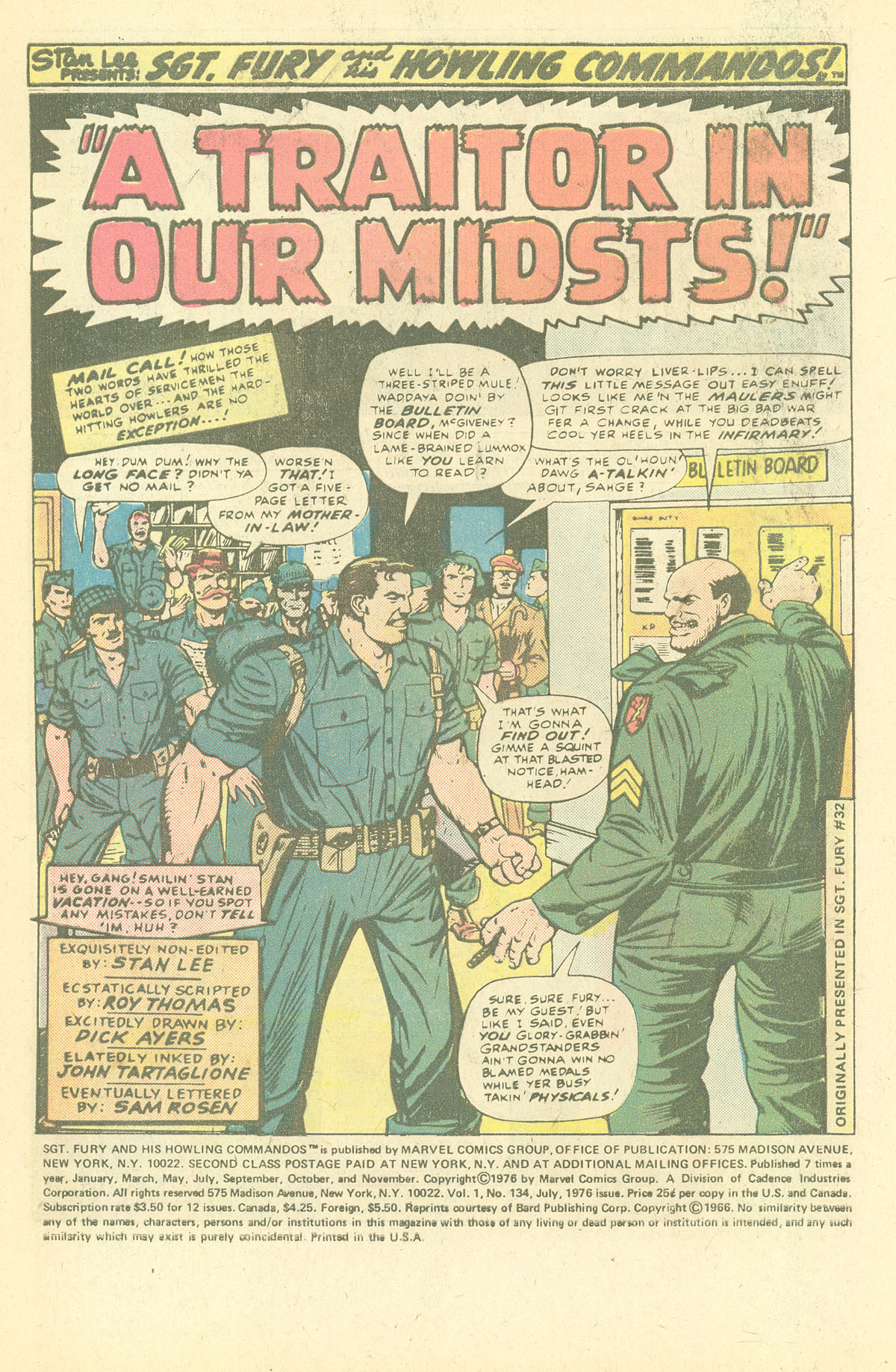 Read online Sgt. Fury comic -  Issue #134 - 3