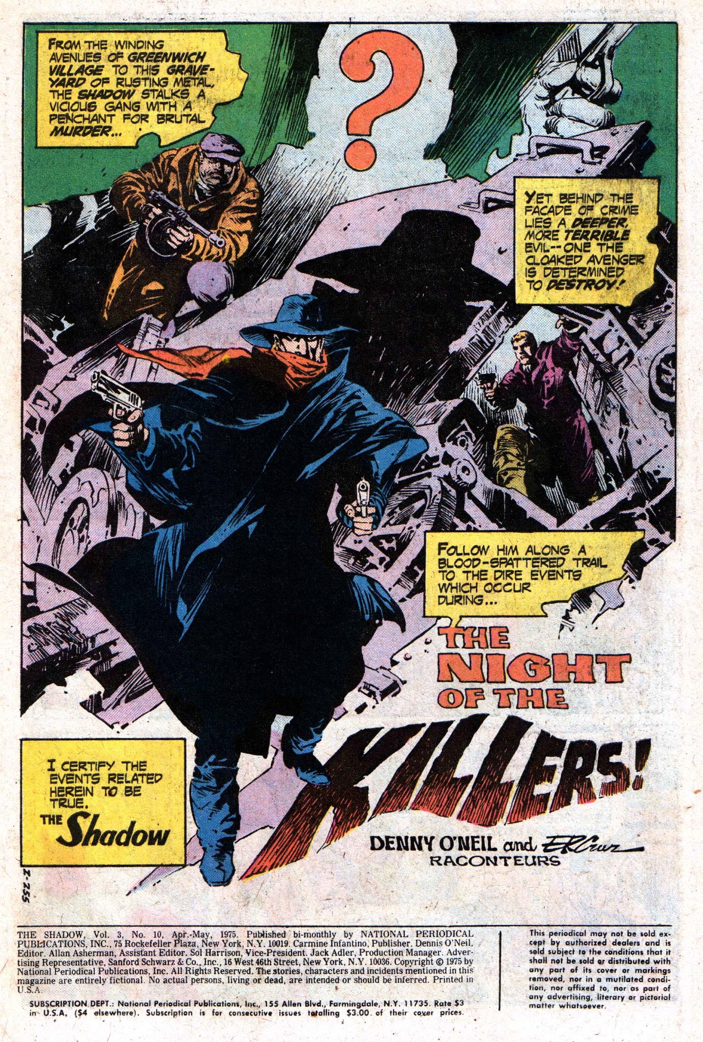 Read online The Shadow (1973) comic -  Issue #10 - 3