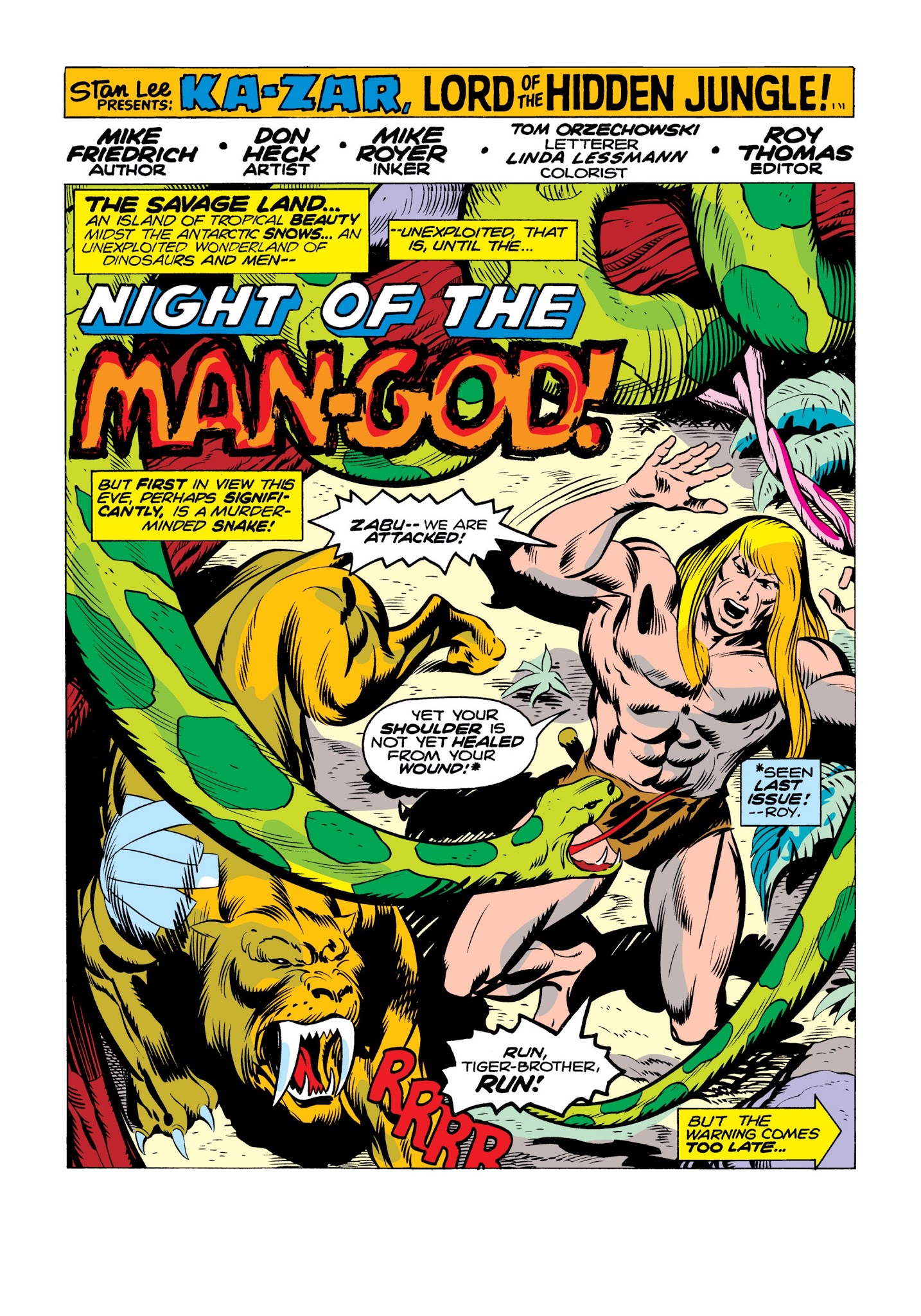 Read online Marvel Masterworks: Ka-Zar comic -  Issue # TPB 2 (Part 3) - 38