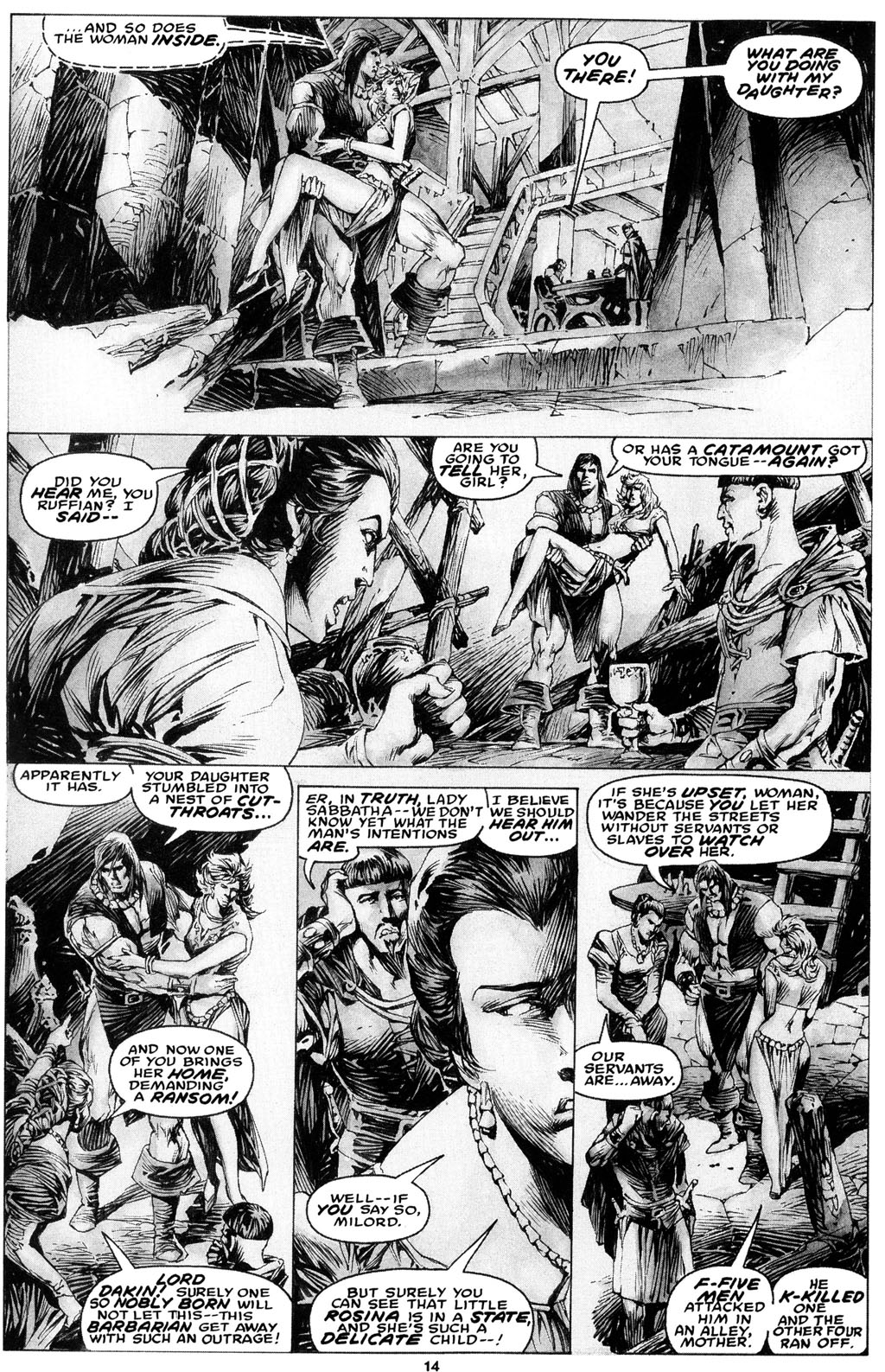 Read online The Savage Sword Of Conan comic -  Issue #216 - 16