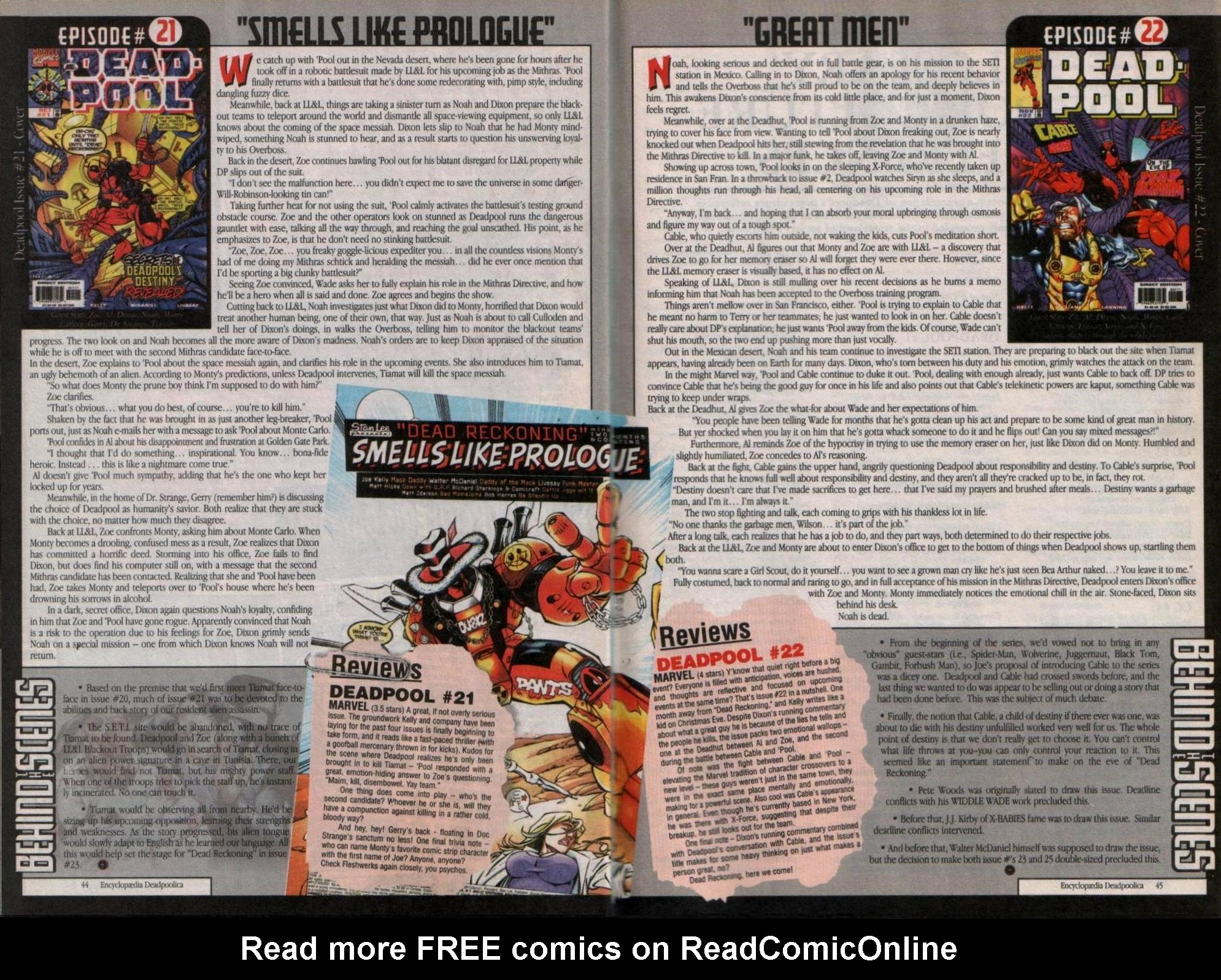 Read online Encyclopædia Deadpoolica comic -  Issue # Full - 28