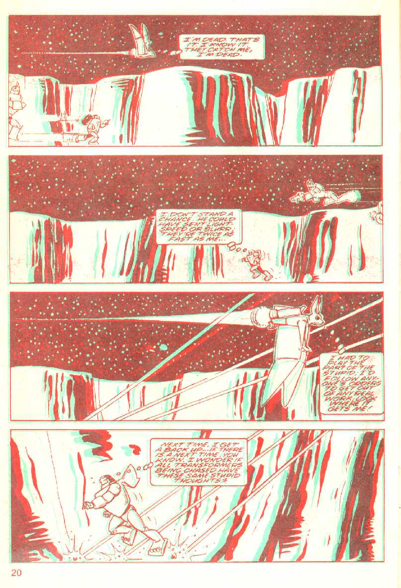Read online The Transformers in 3-D comic -  Issue #1 - 21