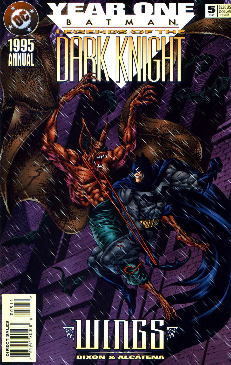 Batman Legends of the Dark Knight Annual #2 FN 1992 Stock Image 