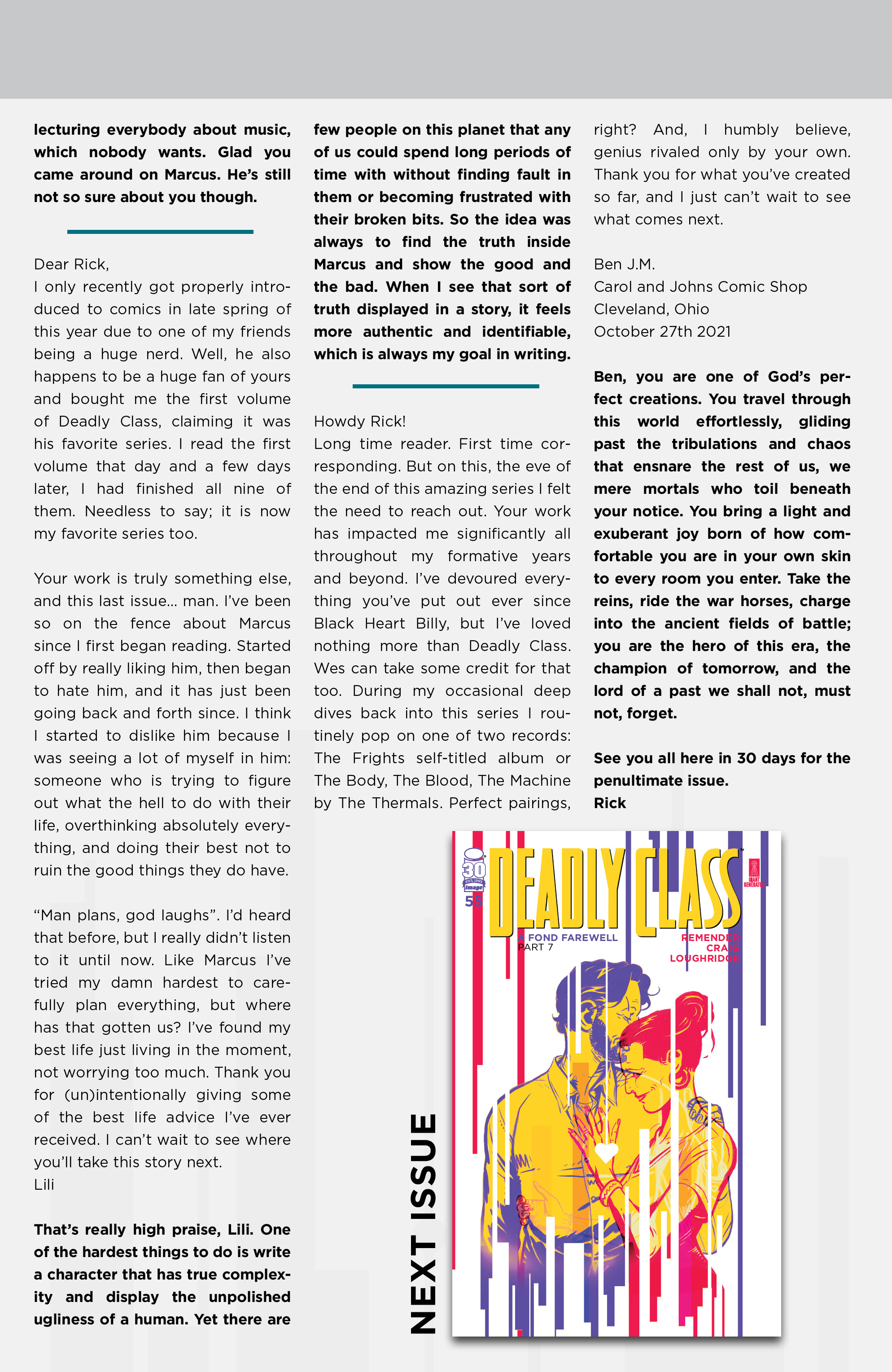 Read online Deadly Class comic -  Issue #54 - 30