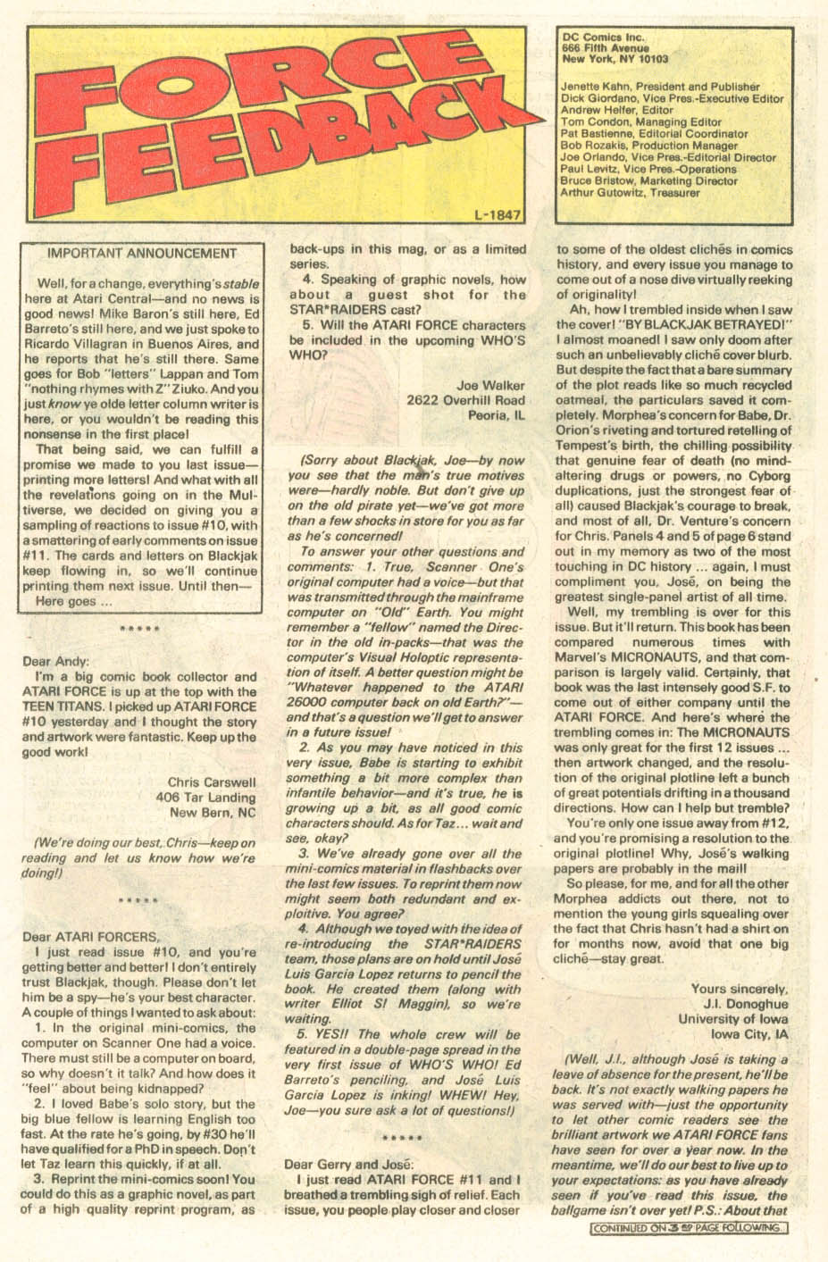 Read online Atari Force (1984) comic -  Issue #14 - 19