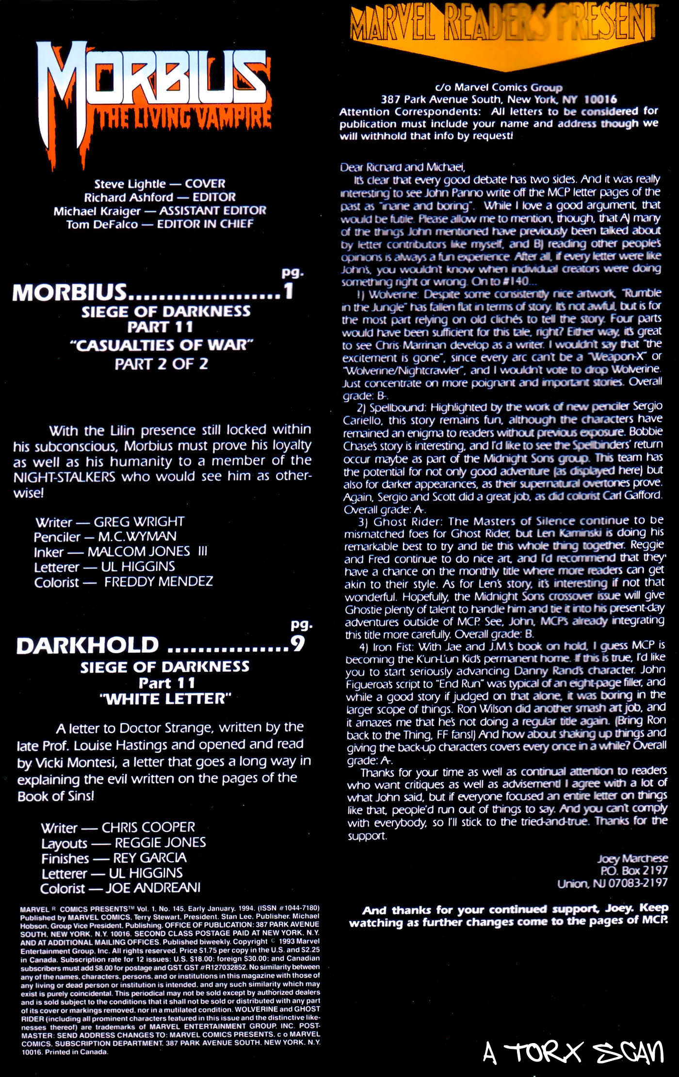 Read online Marvel Comics Presents (1988) comic -  Issue #145 - 20