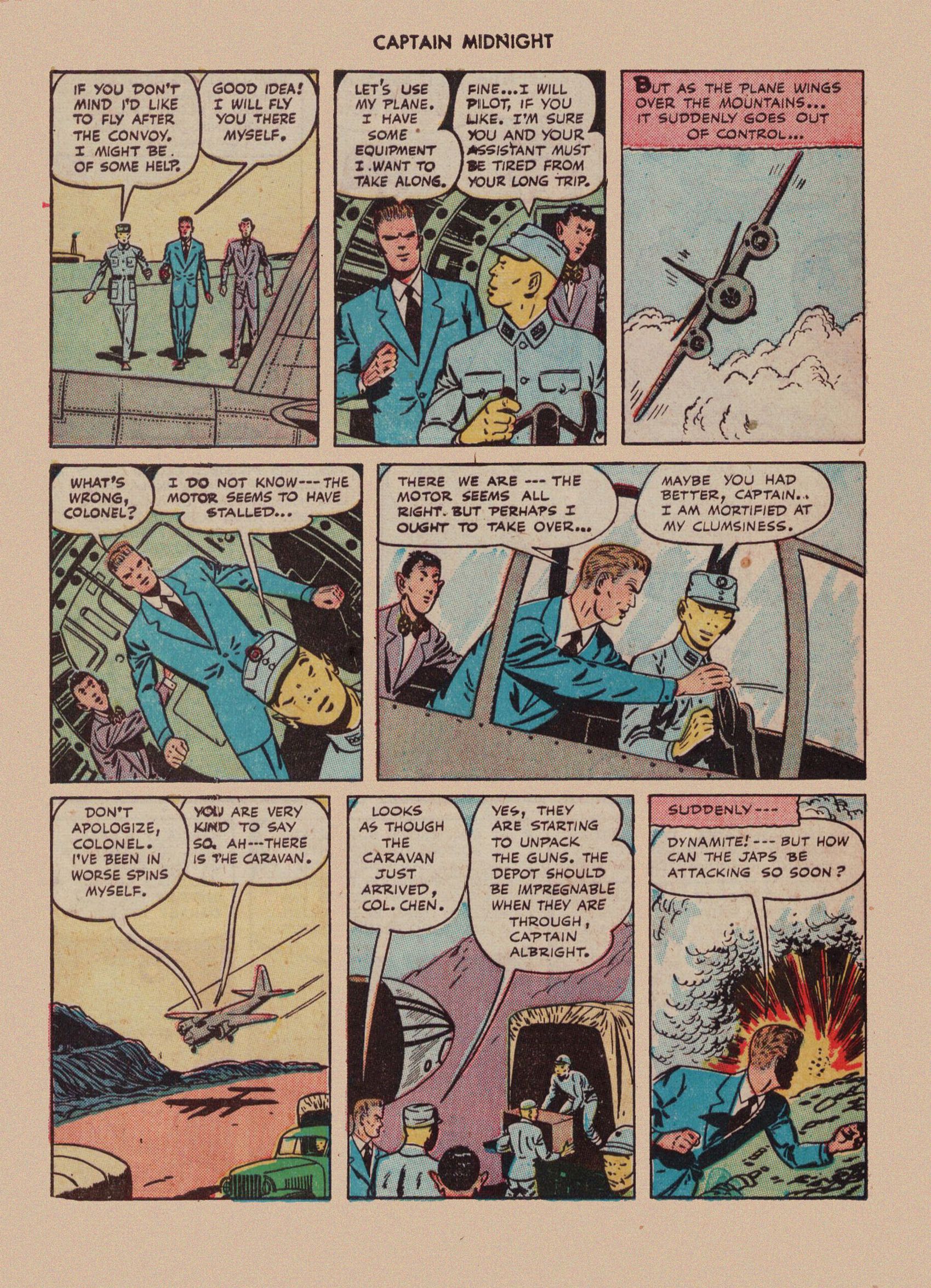 Read online Captain Midnight (1942) comic -  Issue #40 - 44