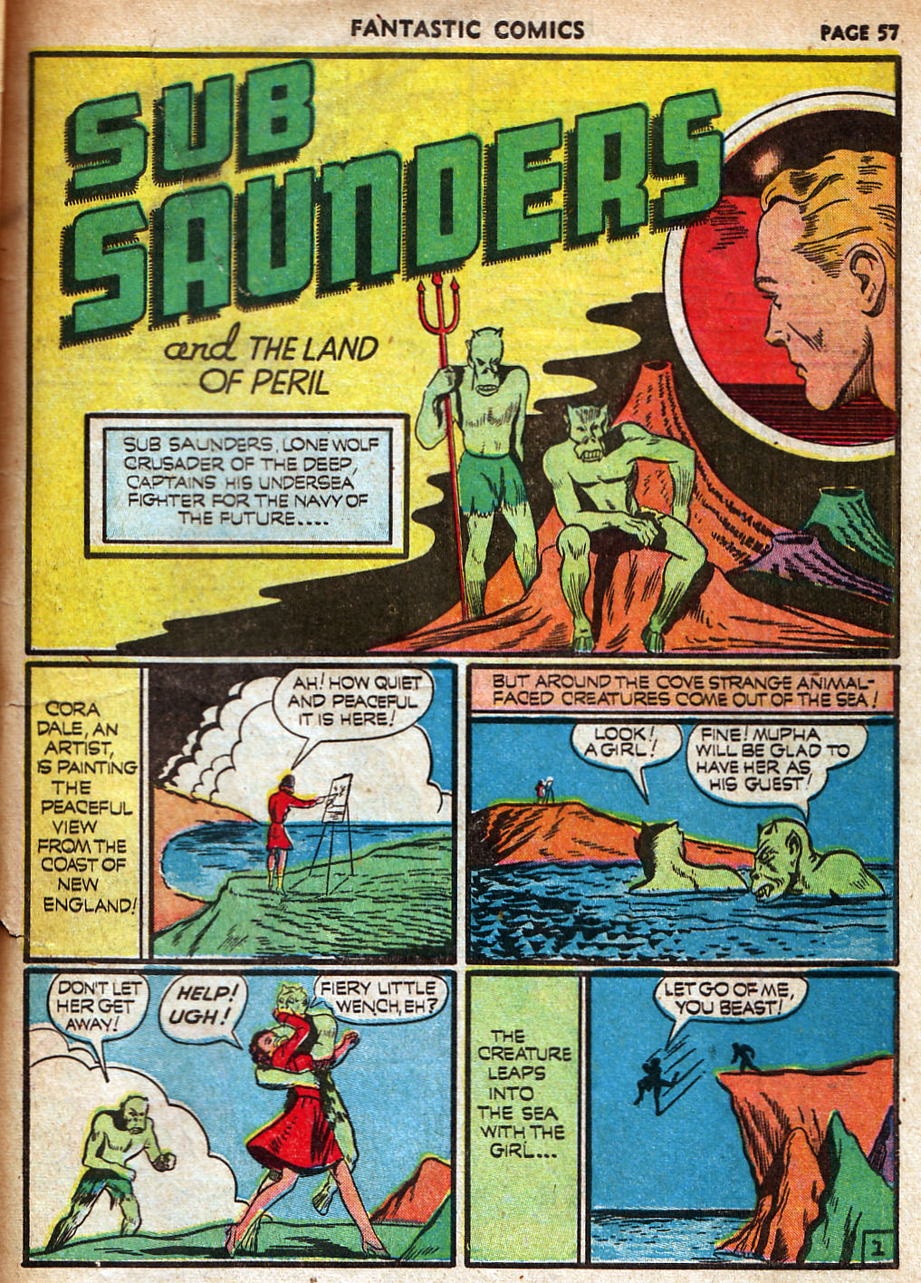 Read online Fantastic Comics comic -  Issue #18 - 59