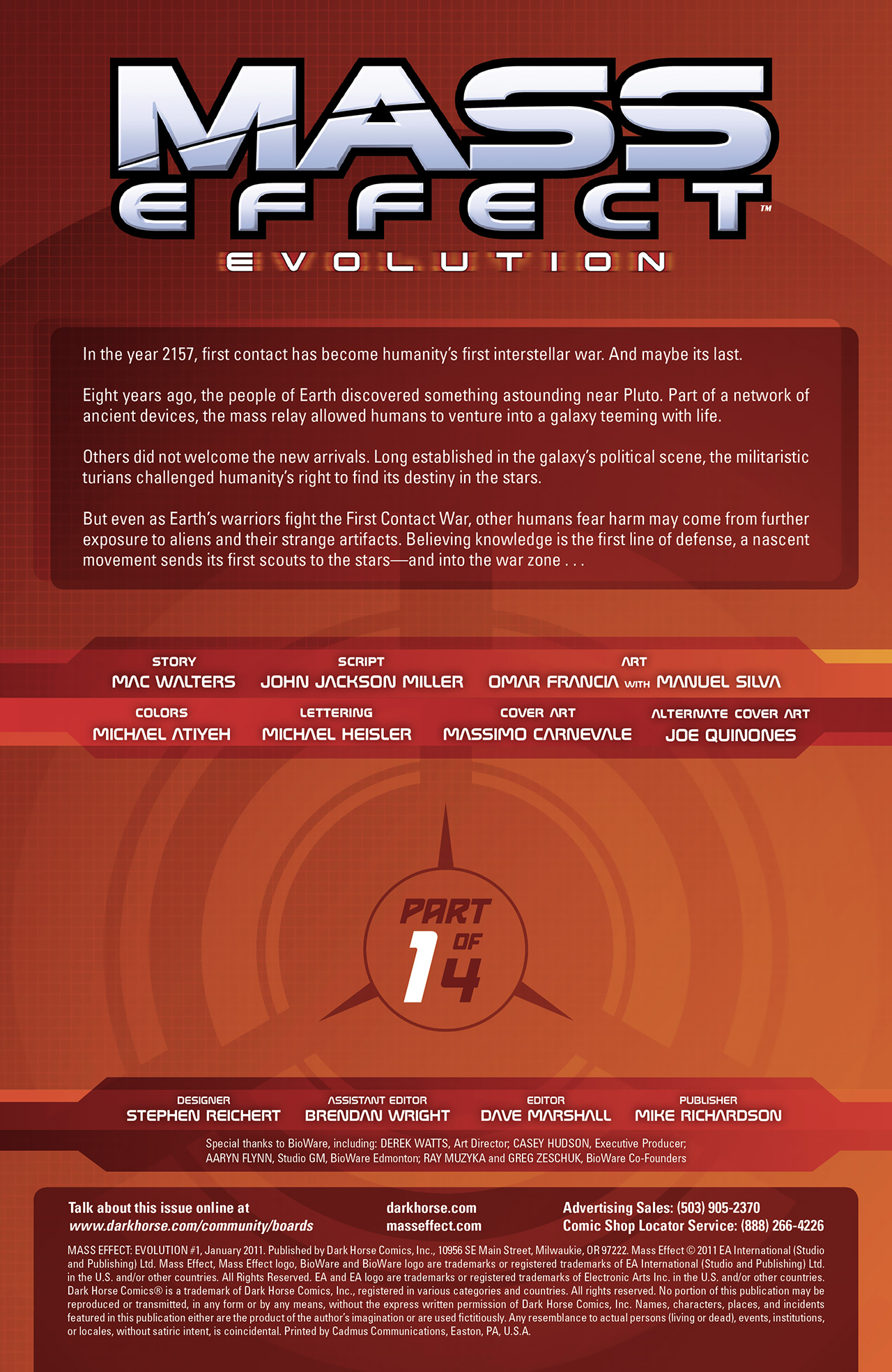 Mass Effect: Evolution Issue #1 #1 - English 3