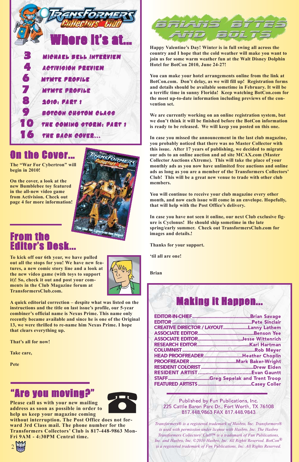 Read online Transformers: Collectors' Club comic -  Issue #31 - 2