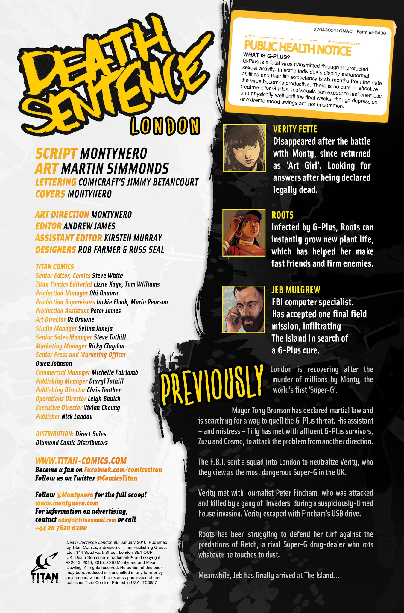 Read online Death Sentence London comic -  Issue #6 - 2