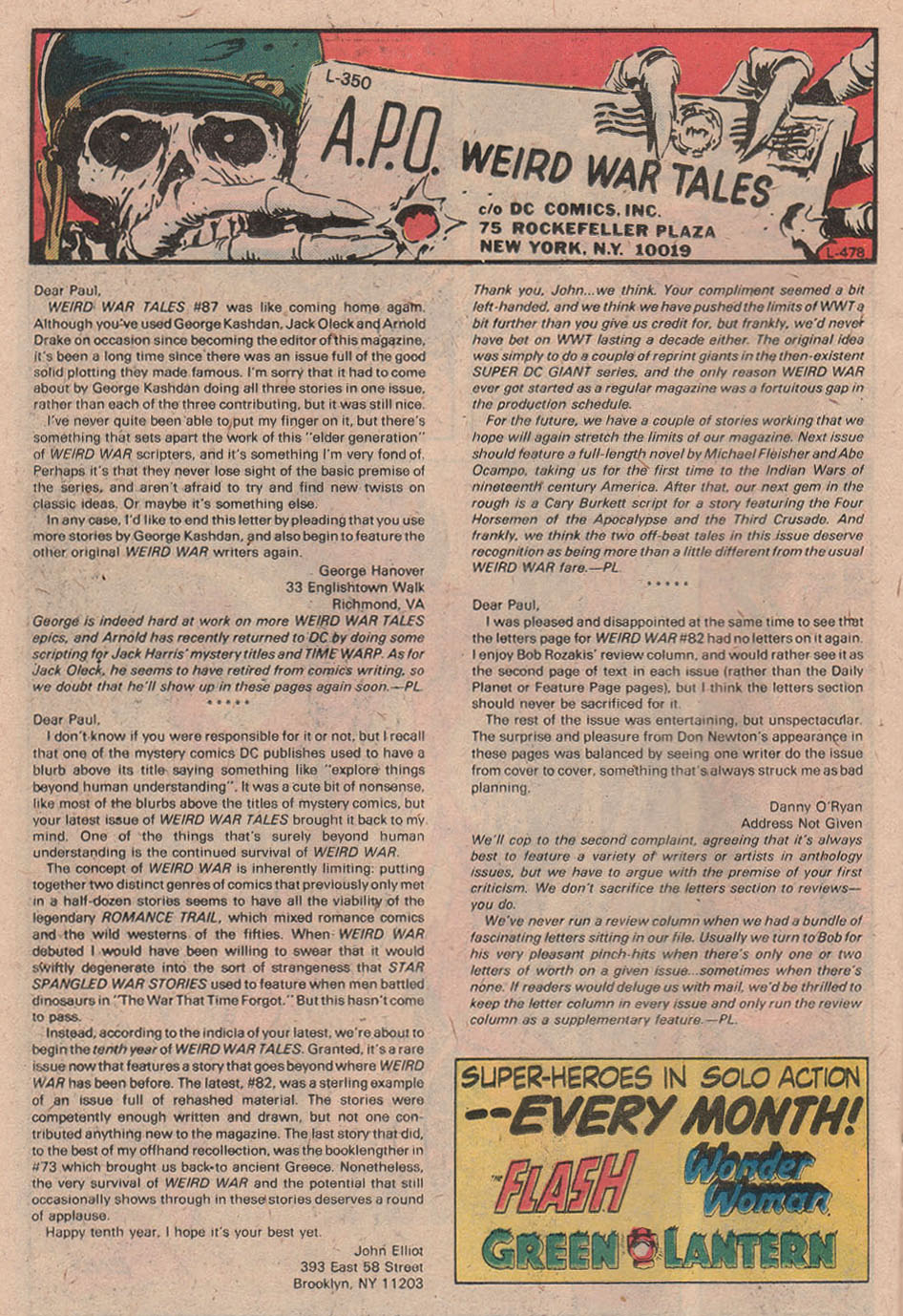 Read online Weird War Tales (1971) comic -  Issue #87 - 22