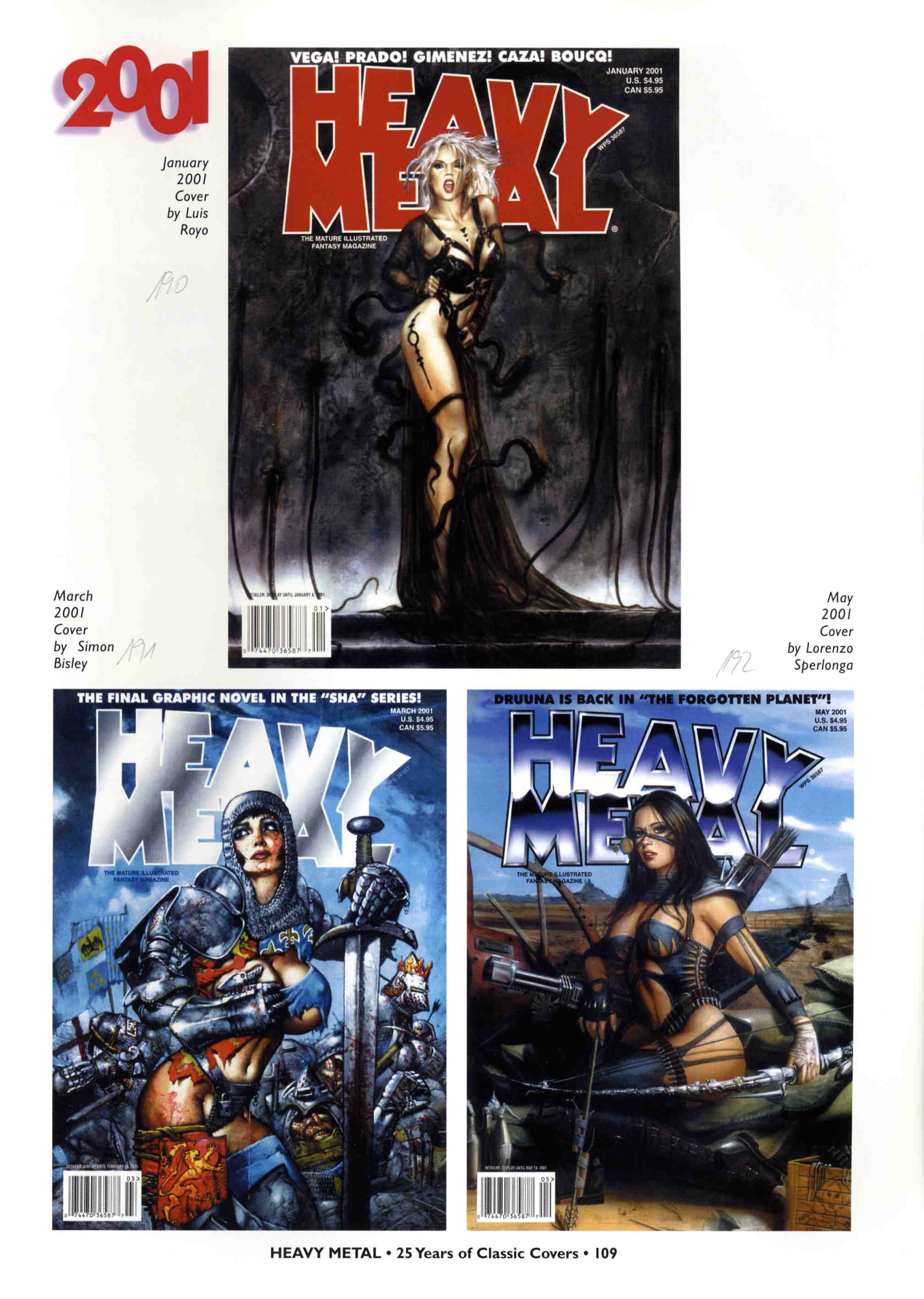 Read online Heavy Metal: 25 Years of Classic Covers comic -  Issue # TPB - 115