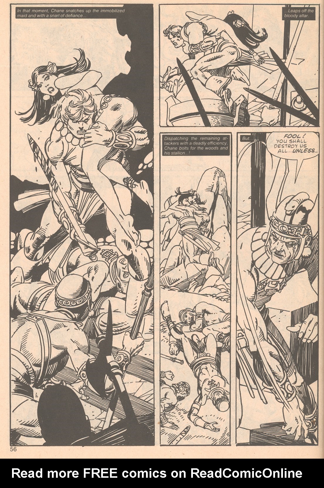 Read online The Savage Sword Of Conan comic -  Issue #63 - 56