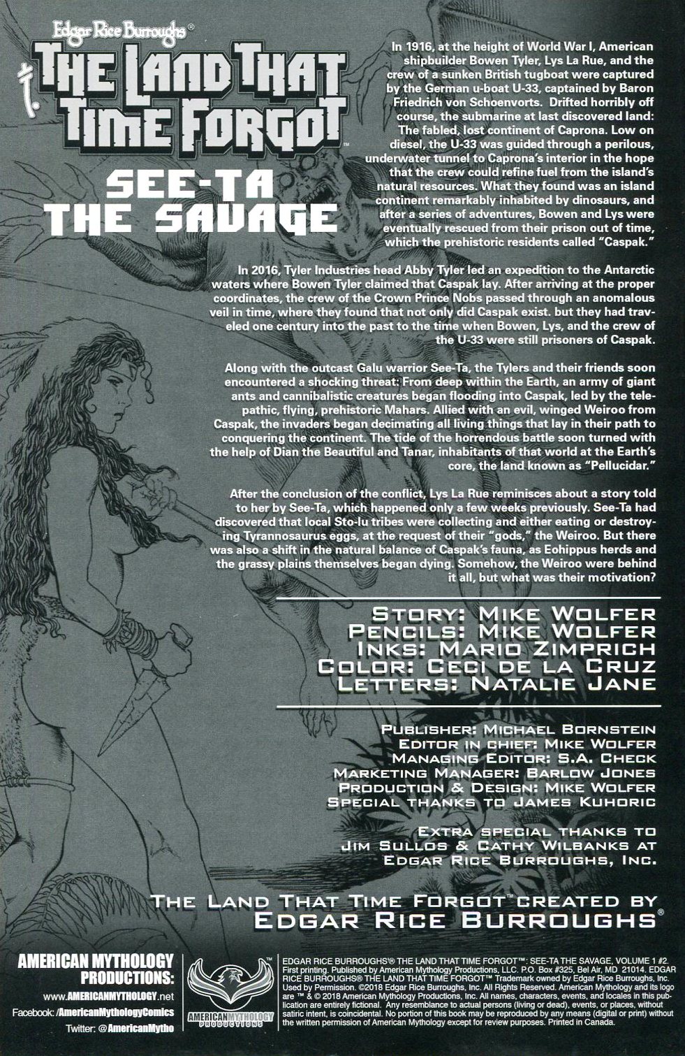 Read online Edgar Rice Burroughs: The Land That Time Forgot: See-Ta the Savage comic -  Issue #2 - 2