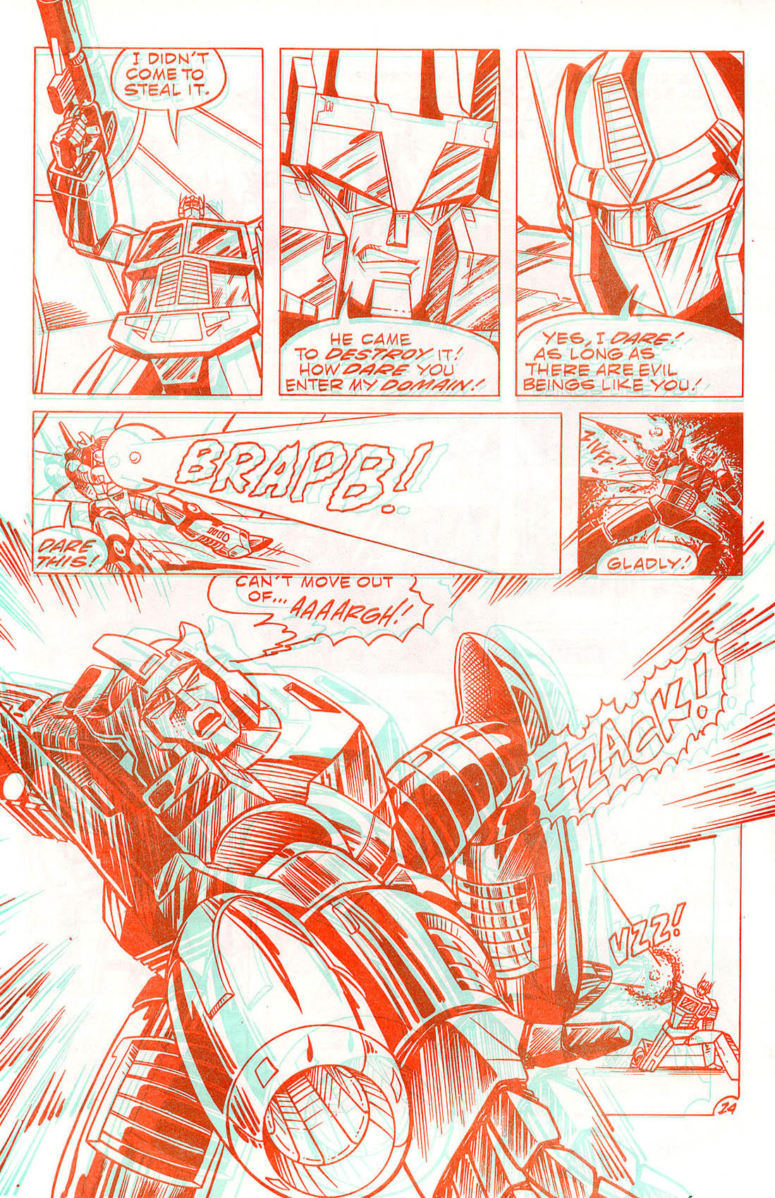 Read online The Transformers in 3-D comic -  Issue #3 - 25