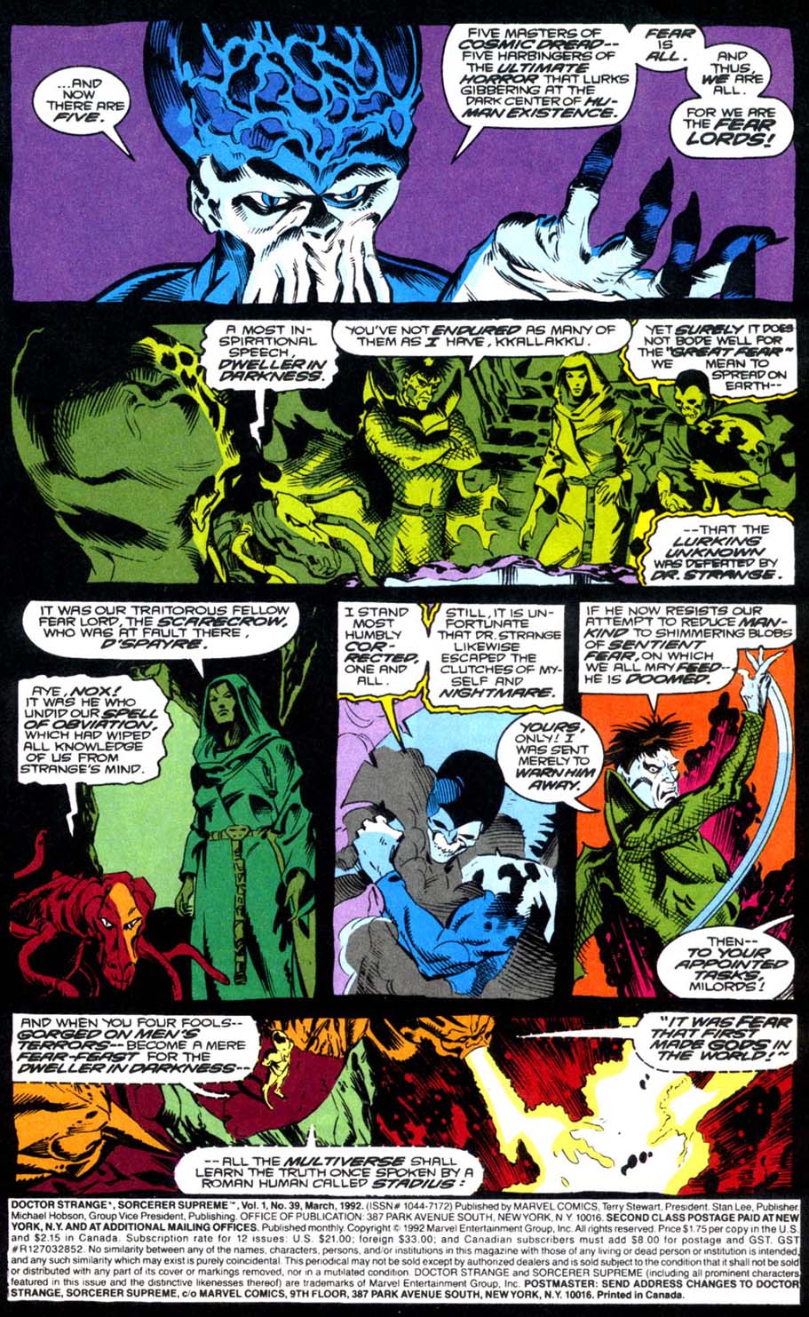 Read online Doctor Strange: Sorcerer Supreme comic -  Issue #39 - 2