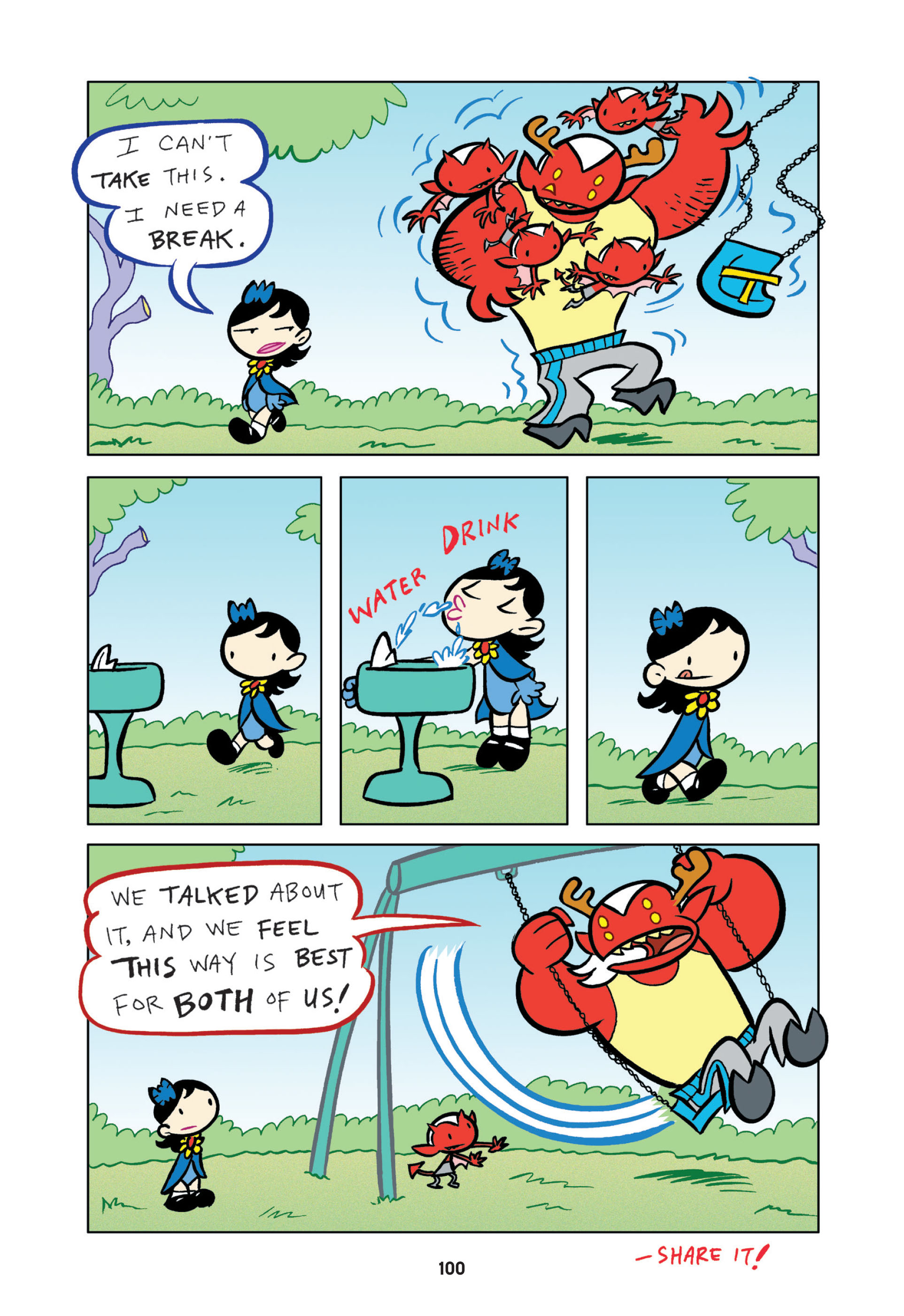 Read online Tiny Titans: Beast Boy & Raven comic -  Issue # TPB - 100