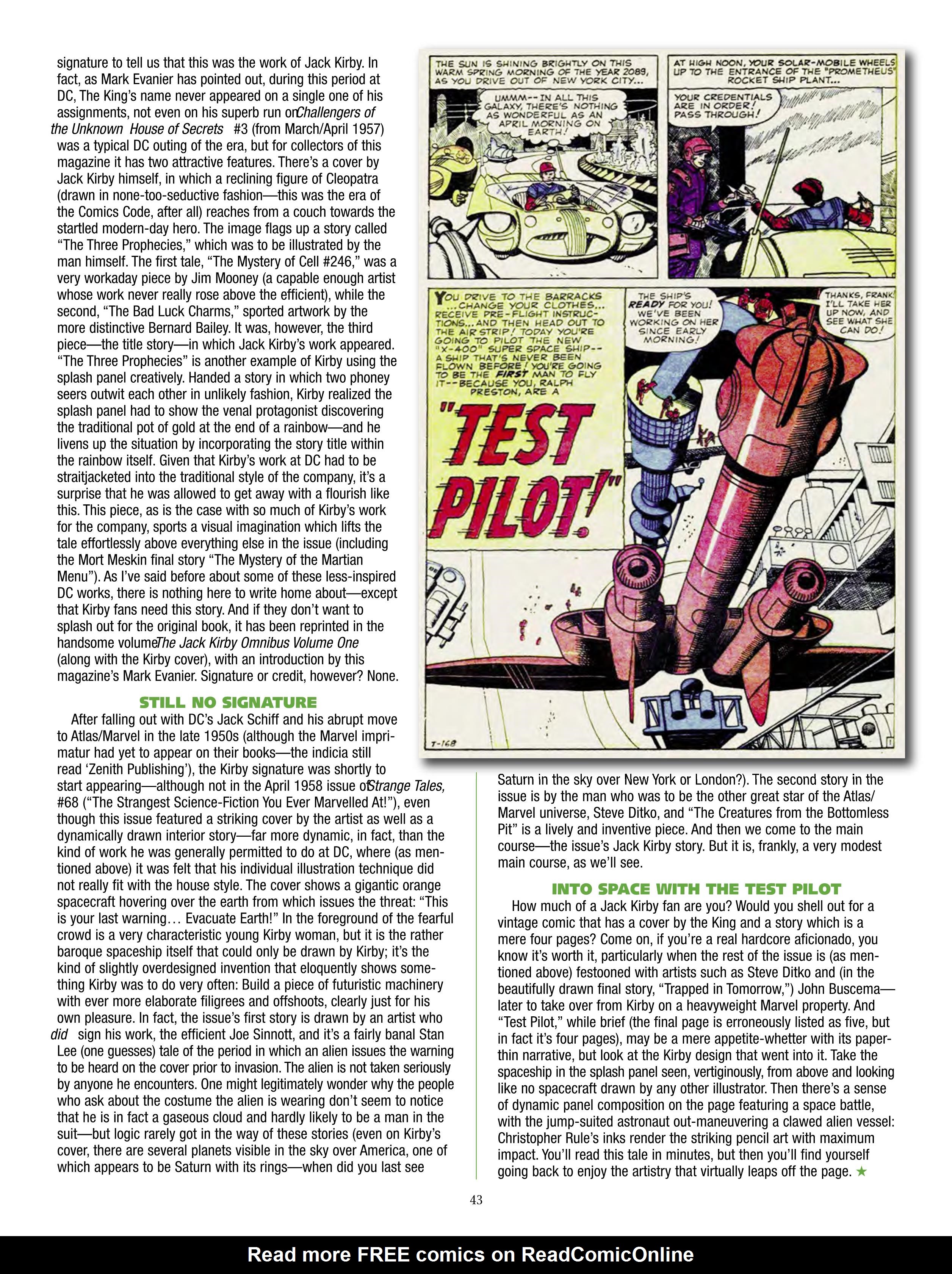 Read online The Jack Kirby Collector comic -  Issue #70 - 45