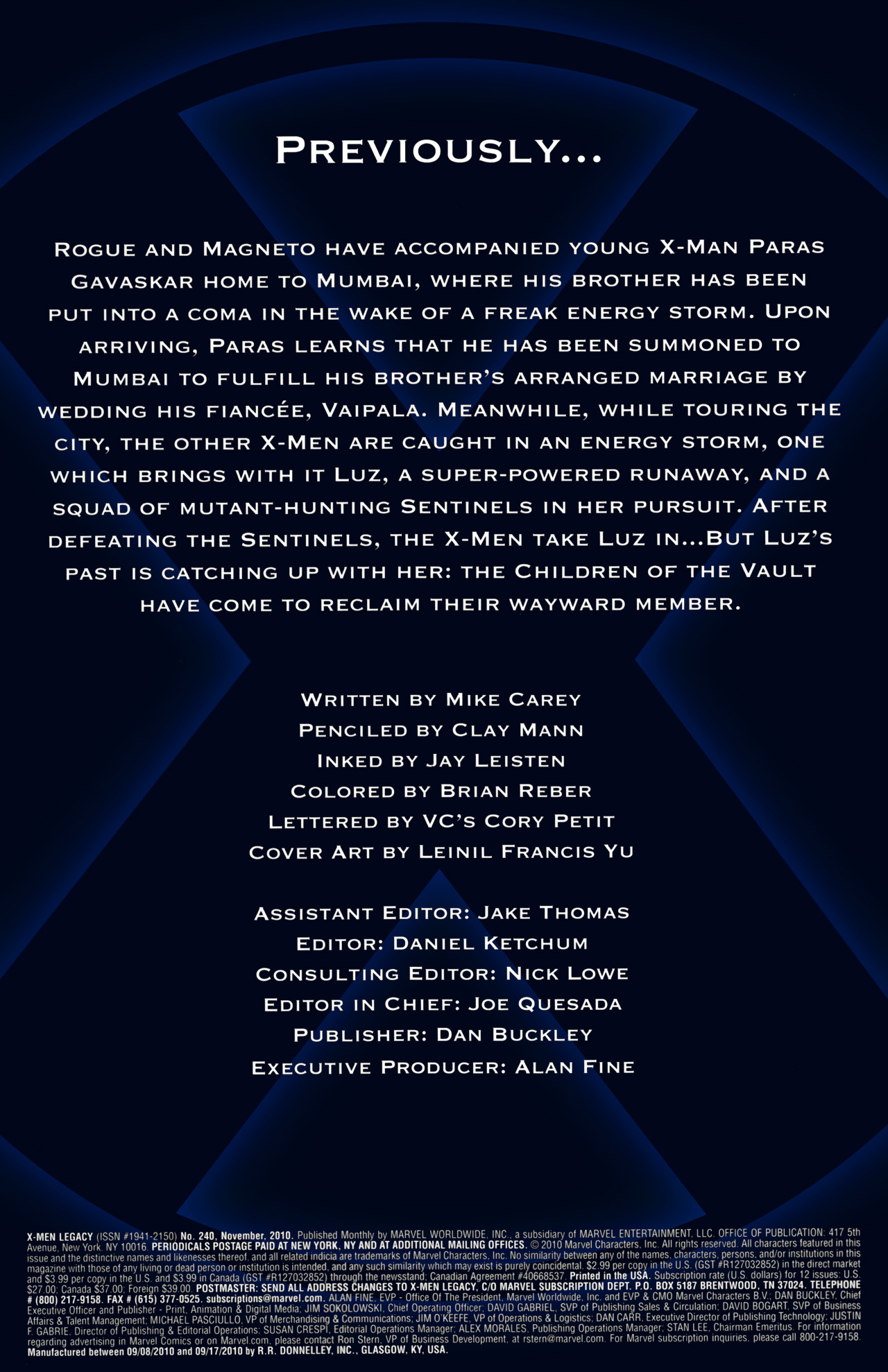 Read online X-Men Legacy (2008) comic -  Issue #240 - 3
