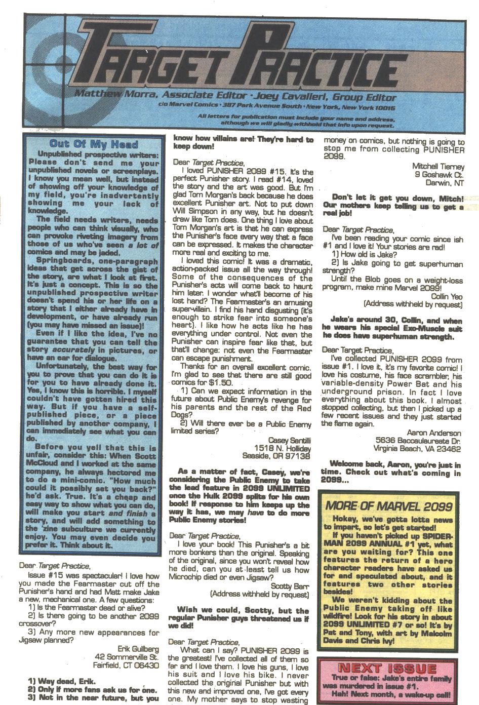 Read online Punisher 2099 comic -  Issue #20 - 24