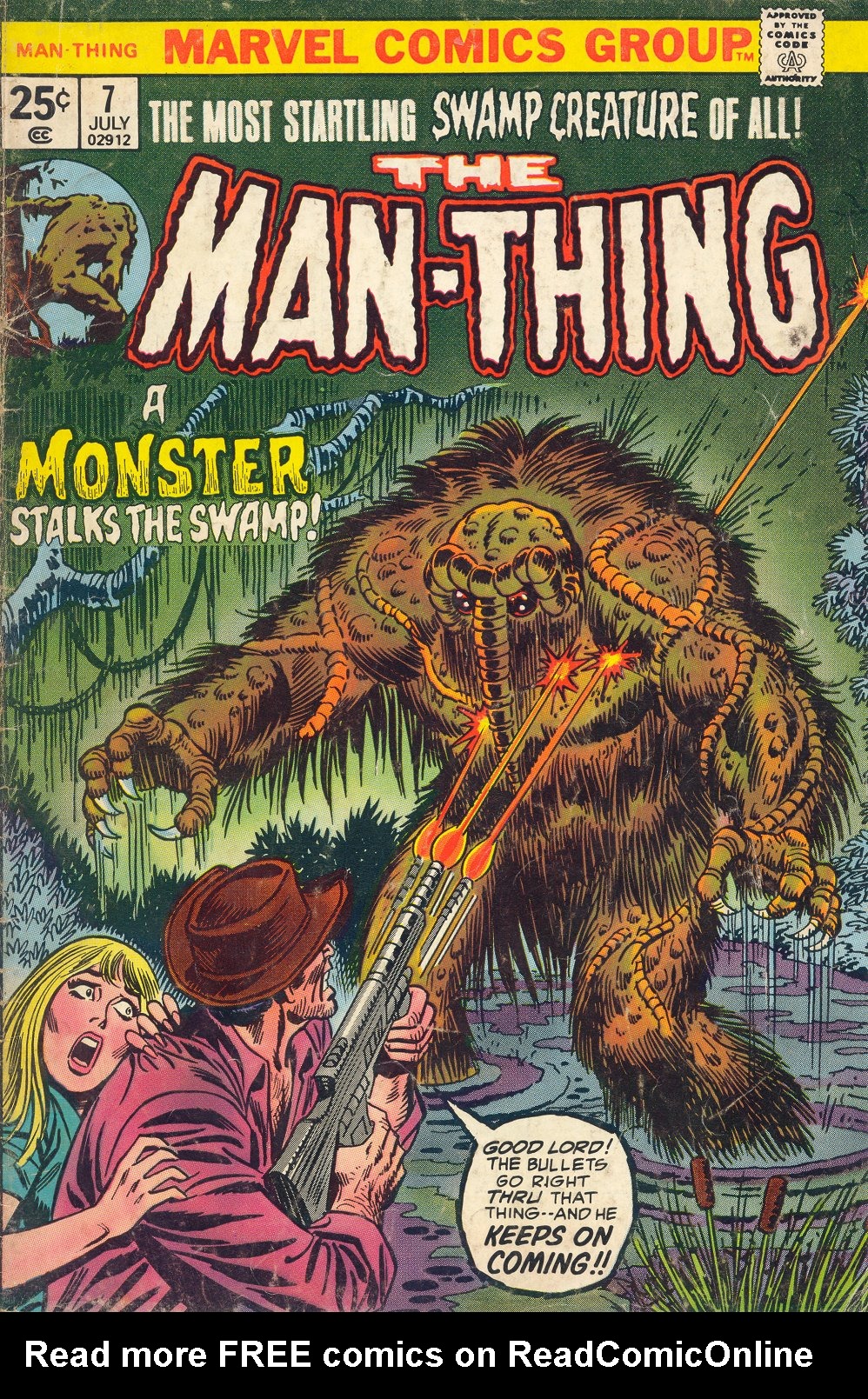 Read online Man-Thing (1974) comic -  Issue #7 - 1