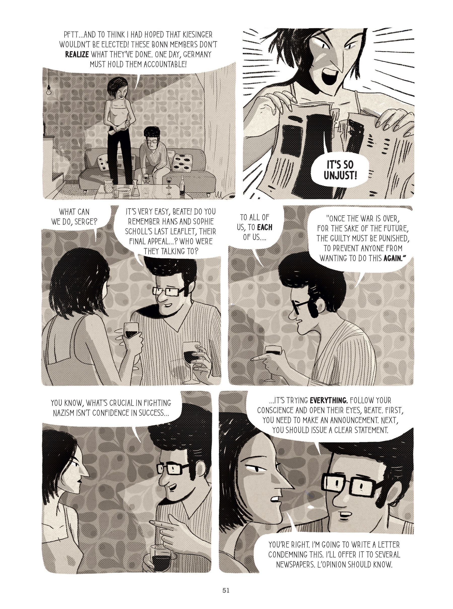 Read online For Justice: The Serge & Beate Klarsfeld Story comic -  Issue # TPB (Part 1) - 51