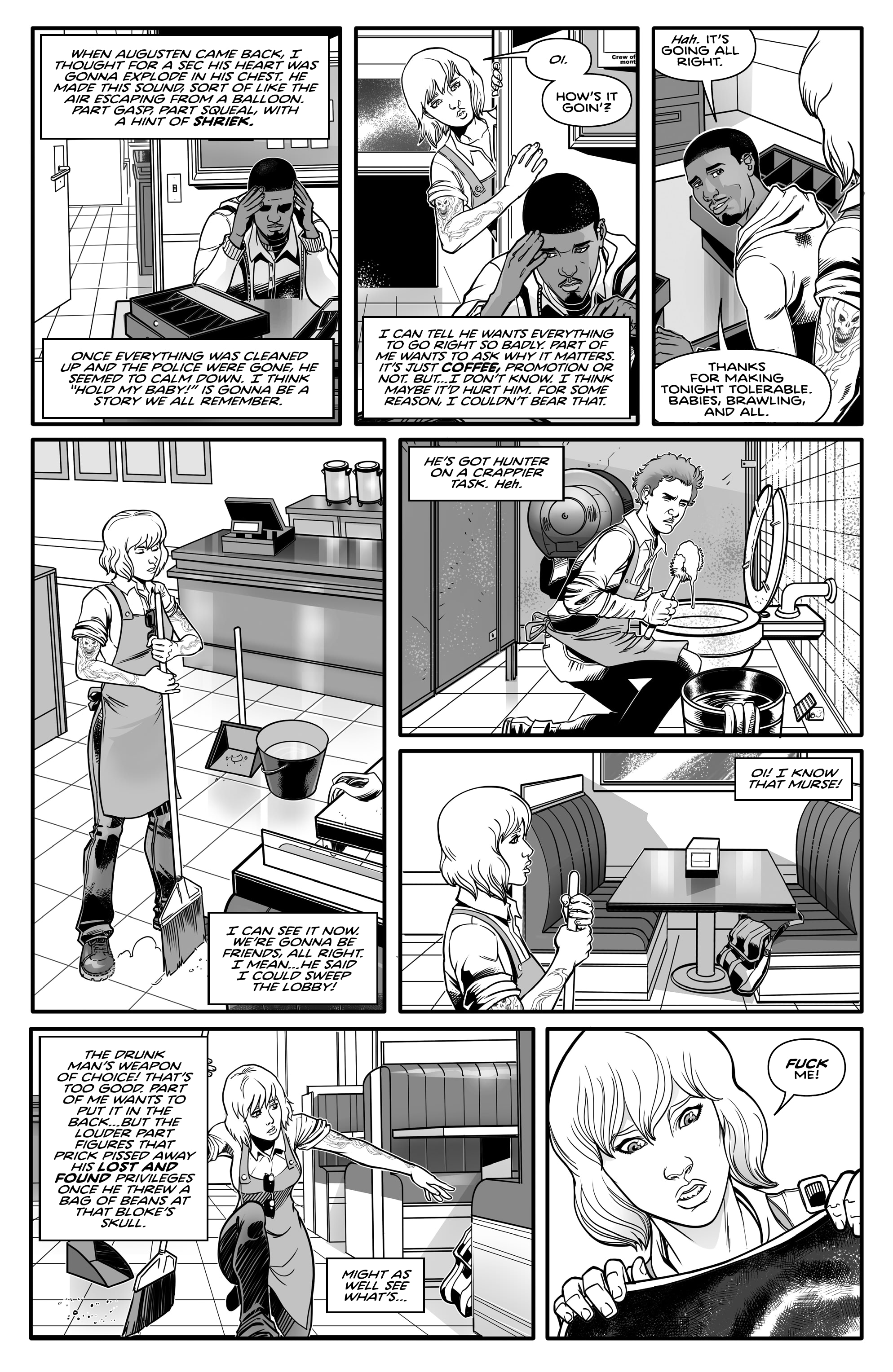 Read online Gangster Ass Barista comic -  Issue #1 - 12