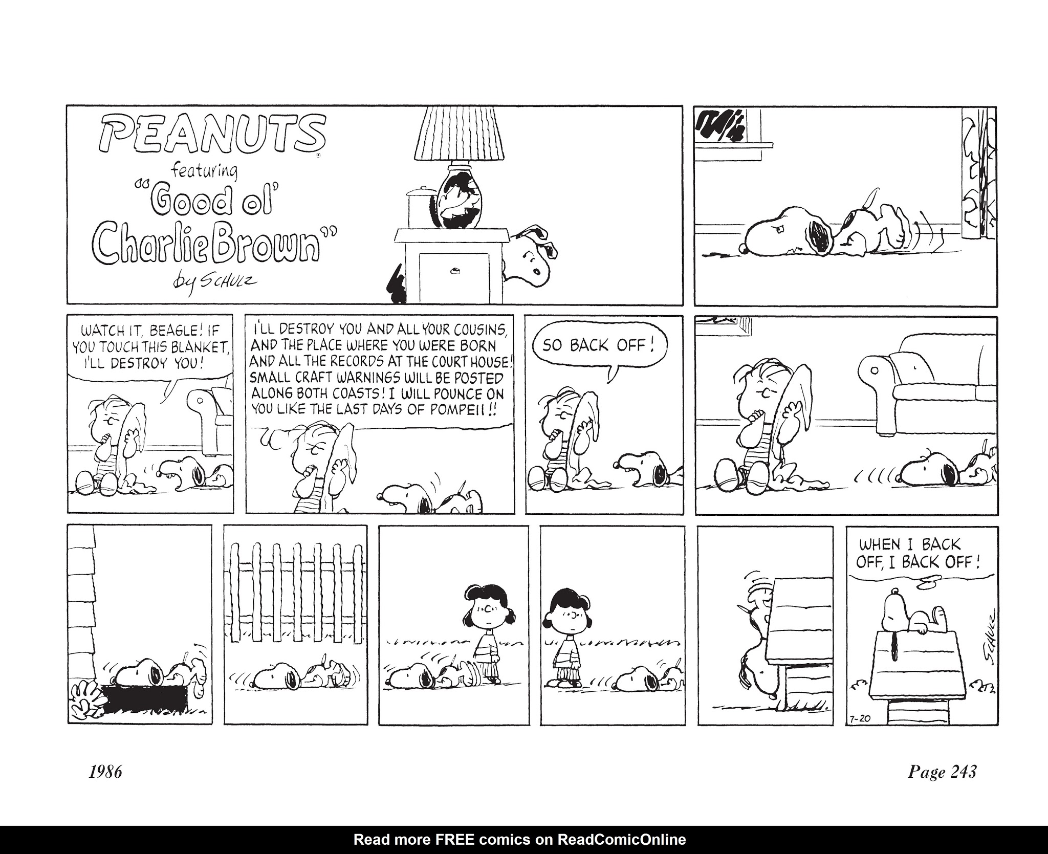 Read online The Complete Peanuts comic -  Issue # TPB 18 - 255