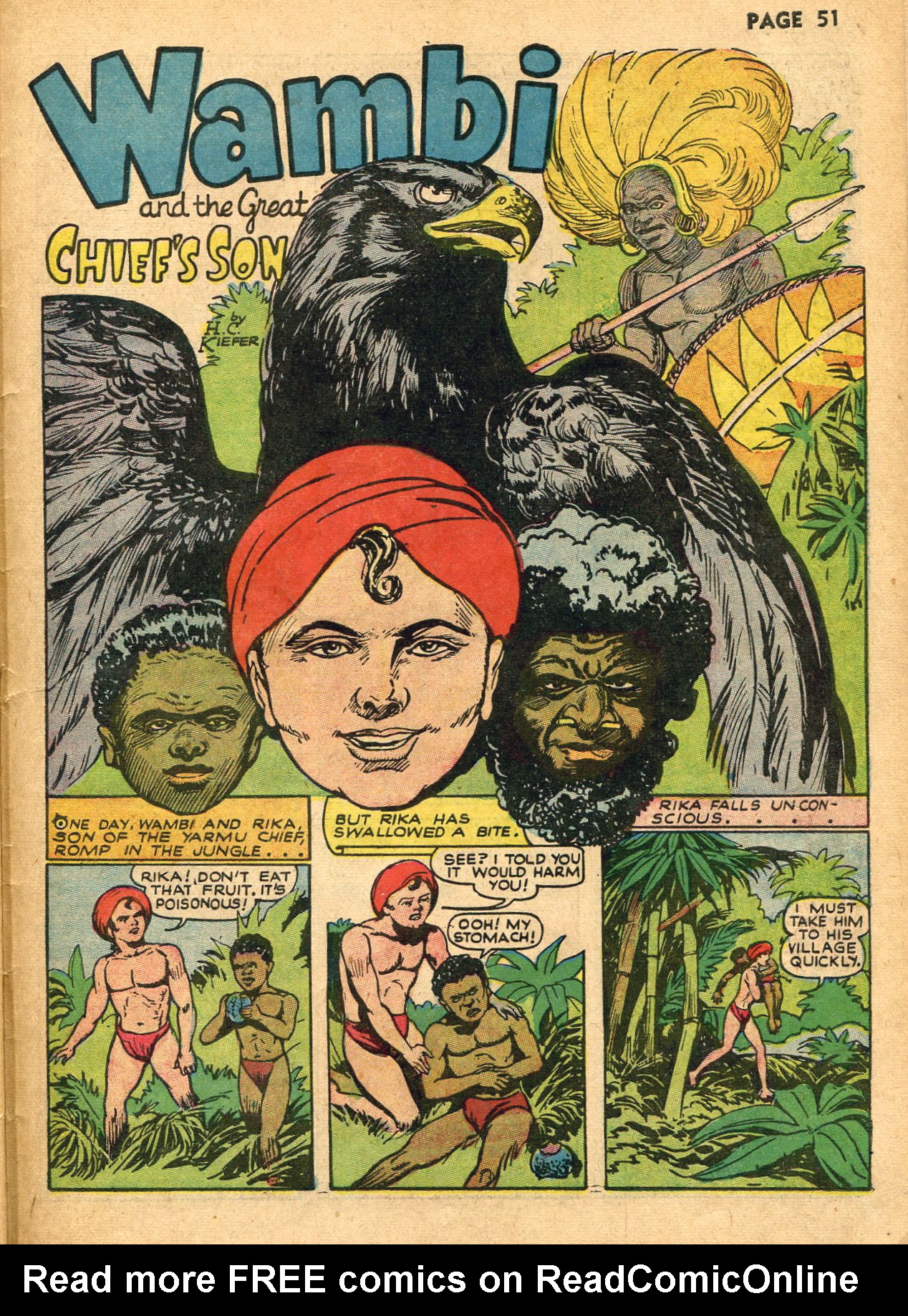 Read online Wambi Jungle Boy comic -  Issue #1 - 54