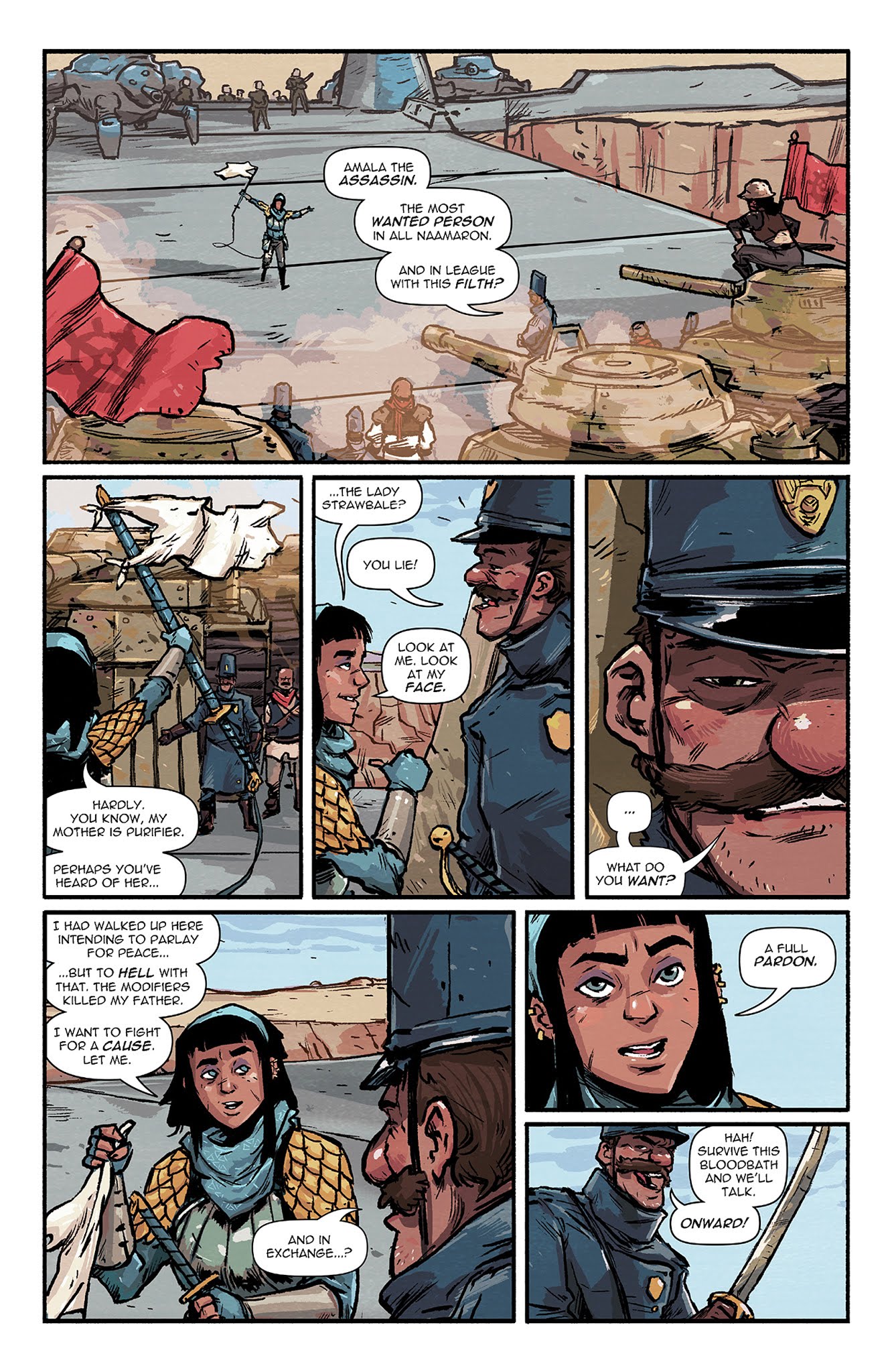 Read online Amala's Blade comic -  Issue #4 - 7