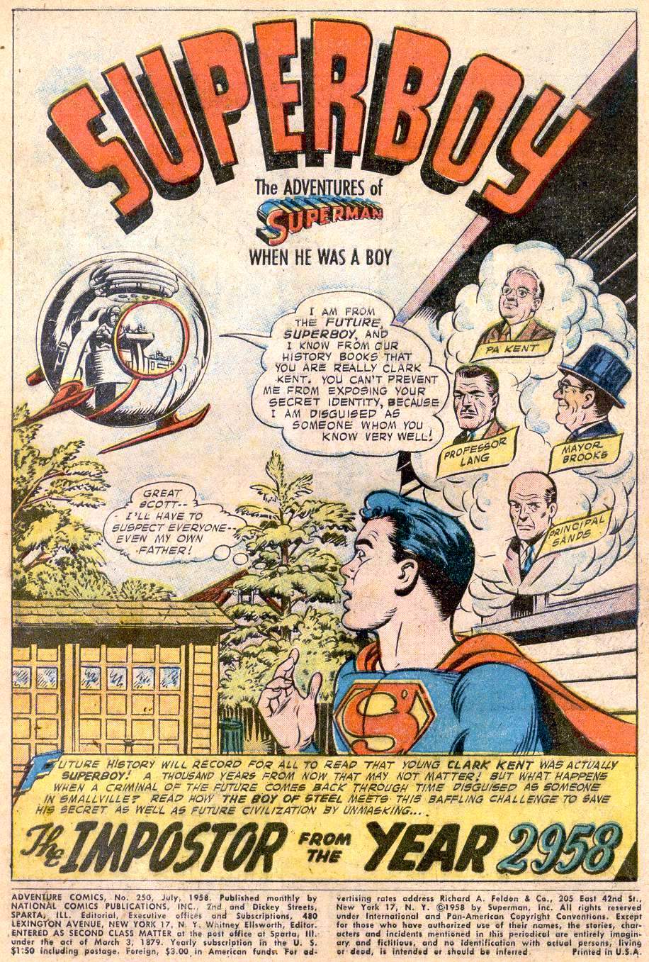 Read online Adventure Comics (1938) comic -  Issue #250 - 3