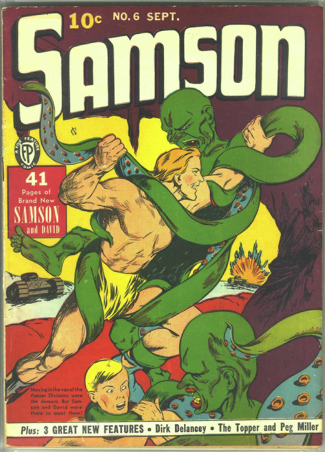 Read online Samson (1940) comic -  Issue #6 - 1