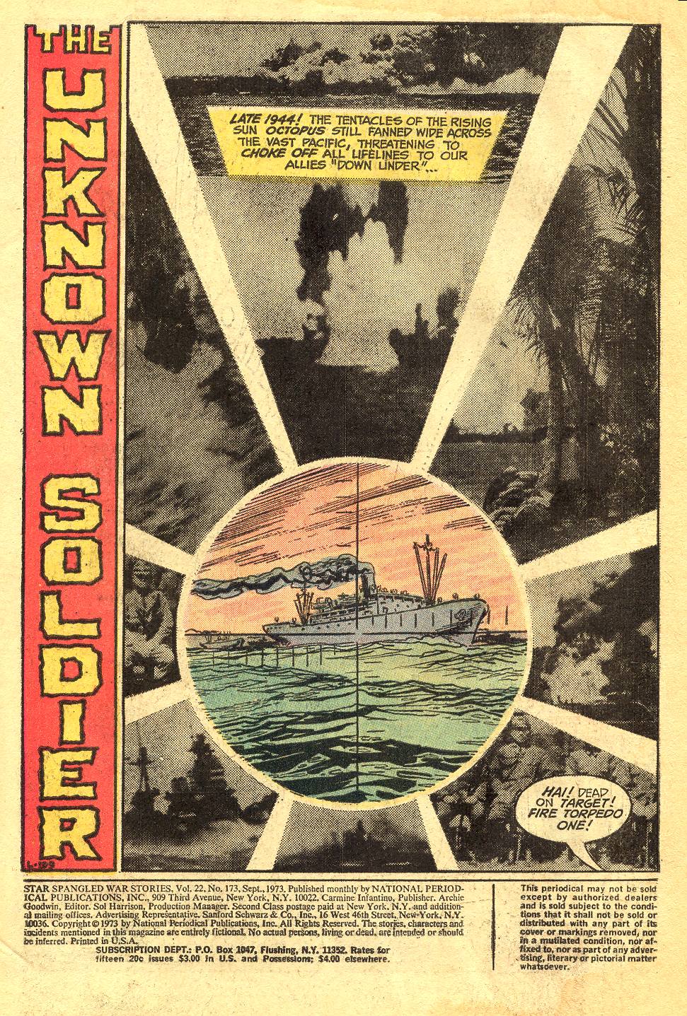Read online Star Spangled War Stories (1952) comic -  Issue #173 - 2