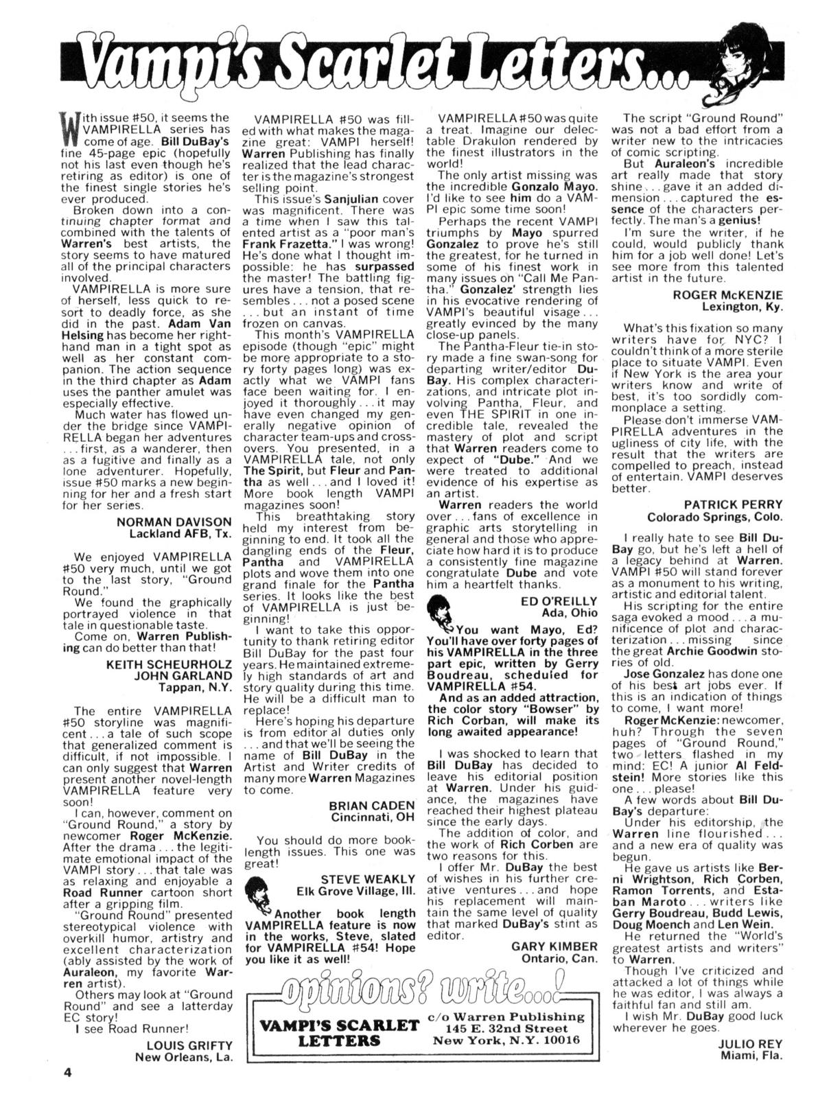 Read online Vampirella (1969) comic -  Issue #53 - 4