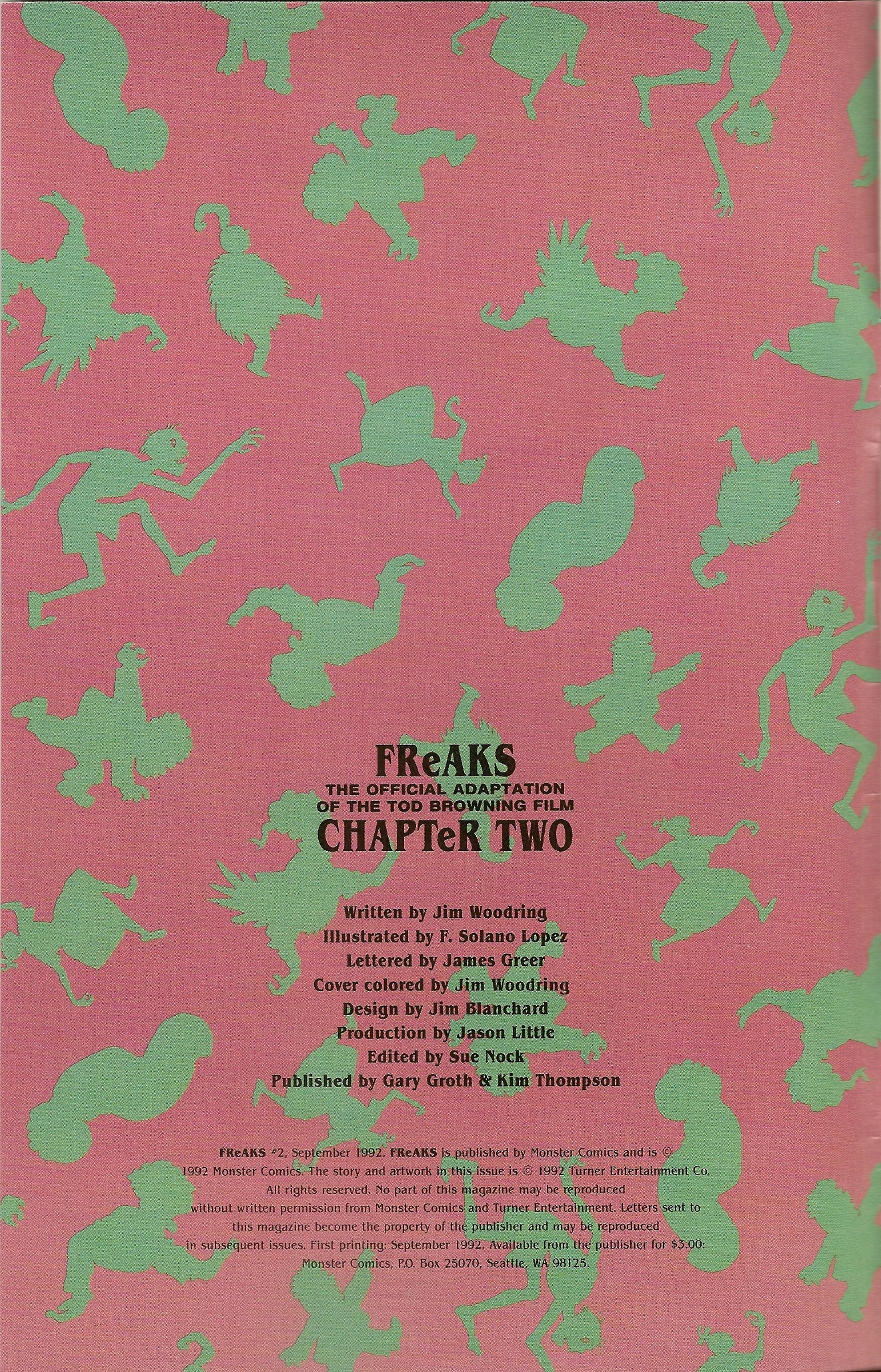 Read online Freaks comic -  Issue #2 - 2